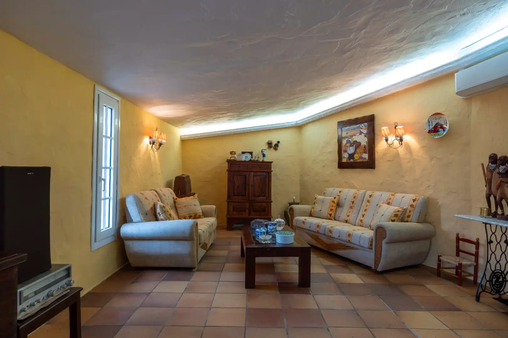 Living room of Houses for sale in Santa Brígida  with Air Conditioner, Private garden and Terrace