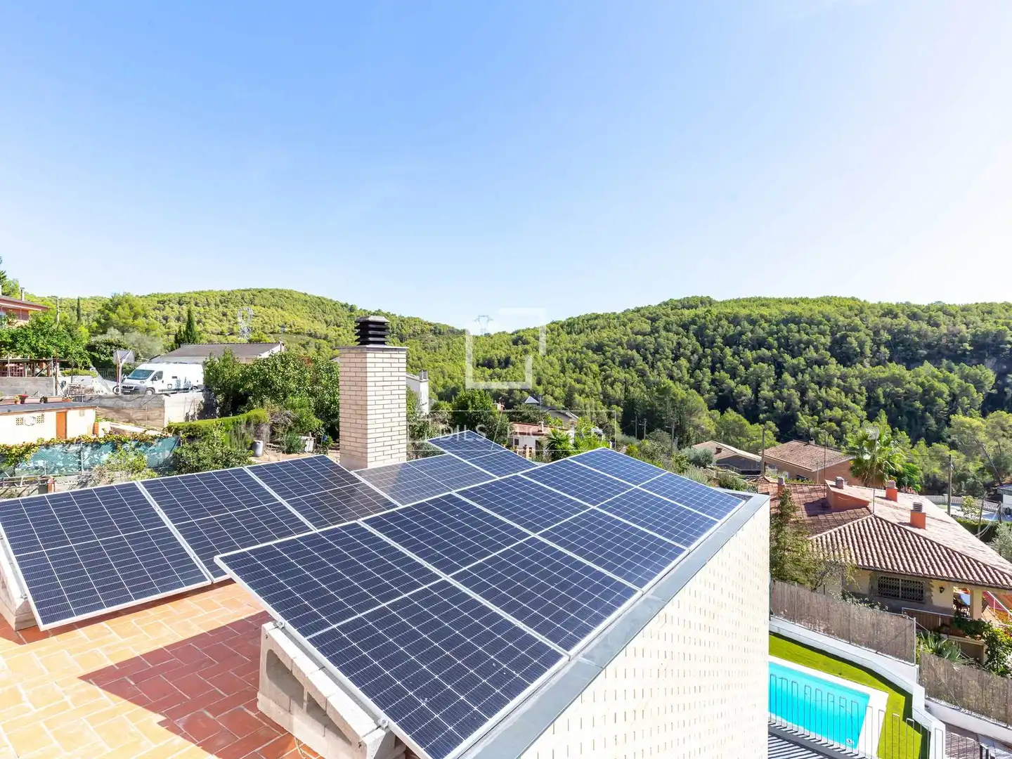 Terrassa de Casa o xalet en venda en Vallirana, Barcelona