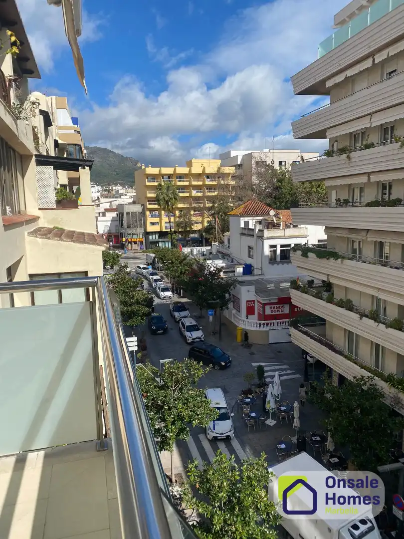 Vista exterior de Pis en venda en Marbella amb Aire condicionat, Terrassa i Traster