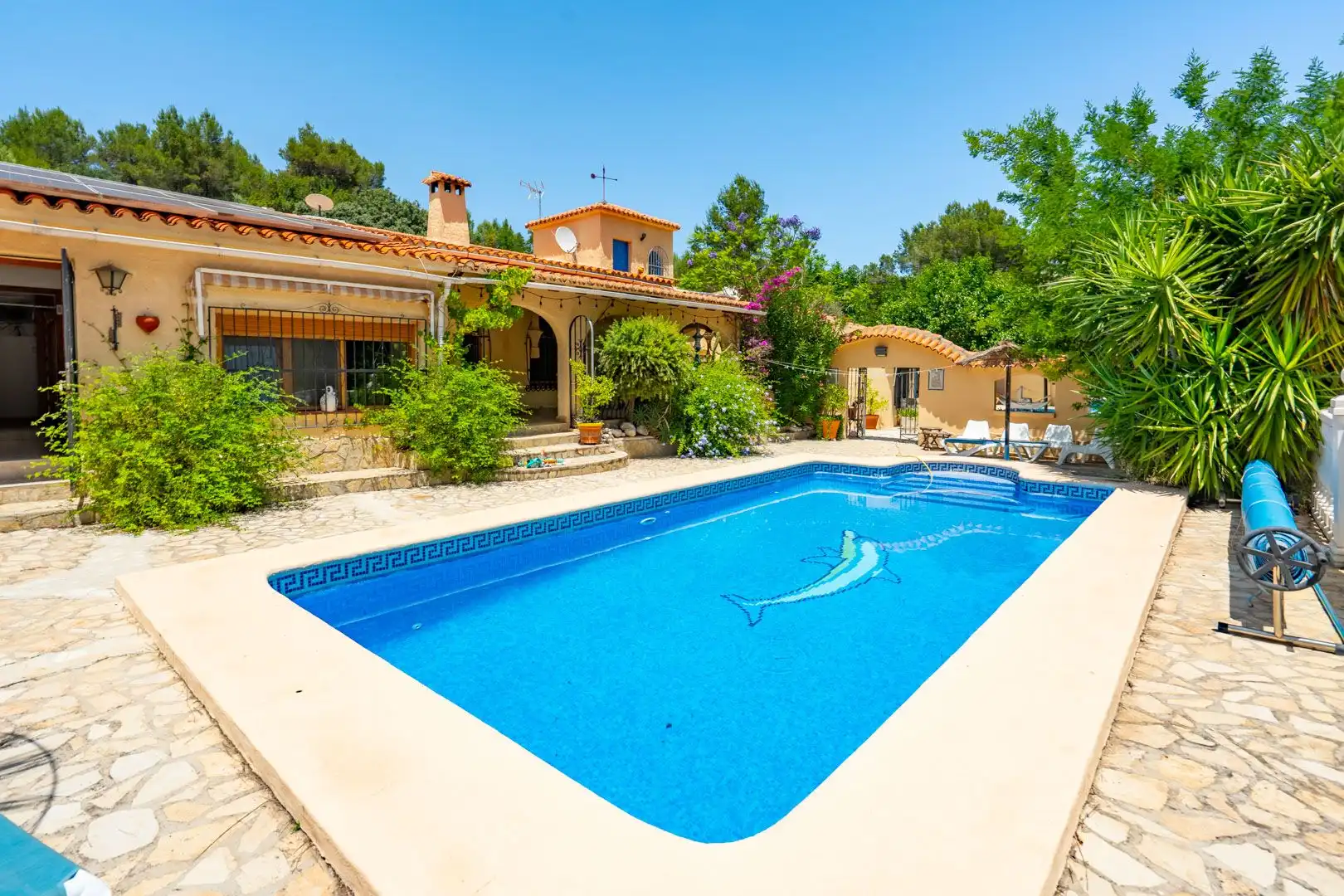 Piscina de Casa o chalet en venta en Castell de Castells con Aire acondicionado, Calefacción y Jardín privado