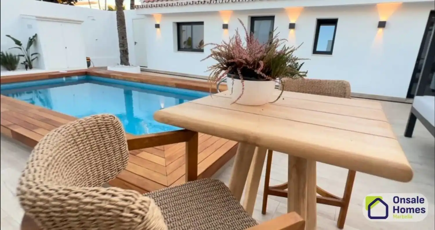 Terraza de Casa o chalet en venta en Marbella con Aire acondicionado, Jardín privado y Terraza
