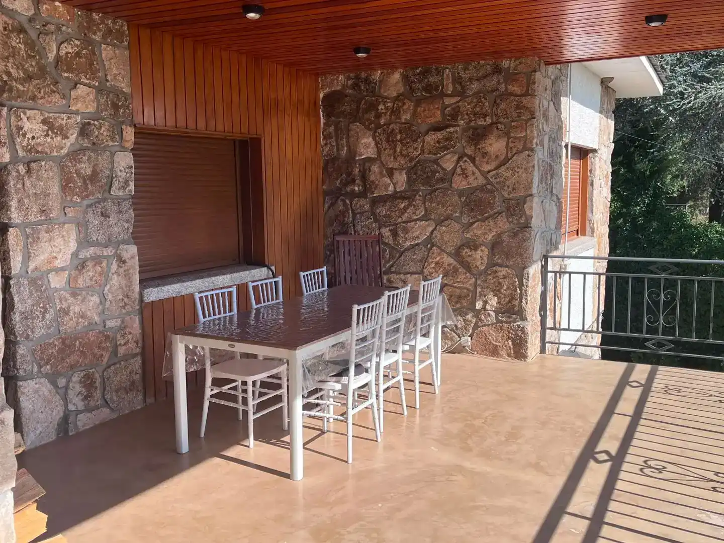Terraza de Casa o chalet en venta en Galapagar con Aire acondicionado, Piscina y Balcón