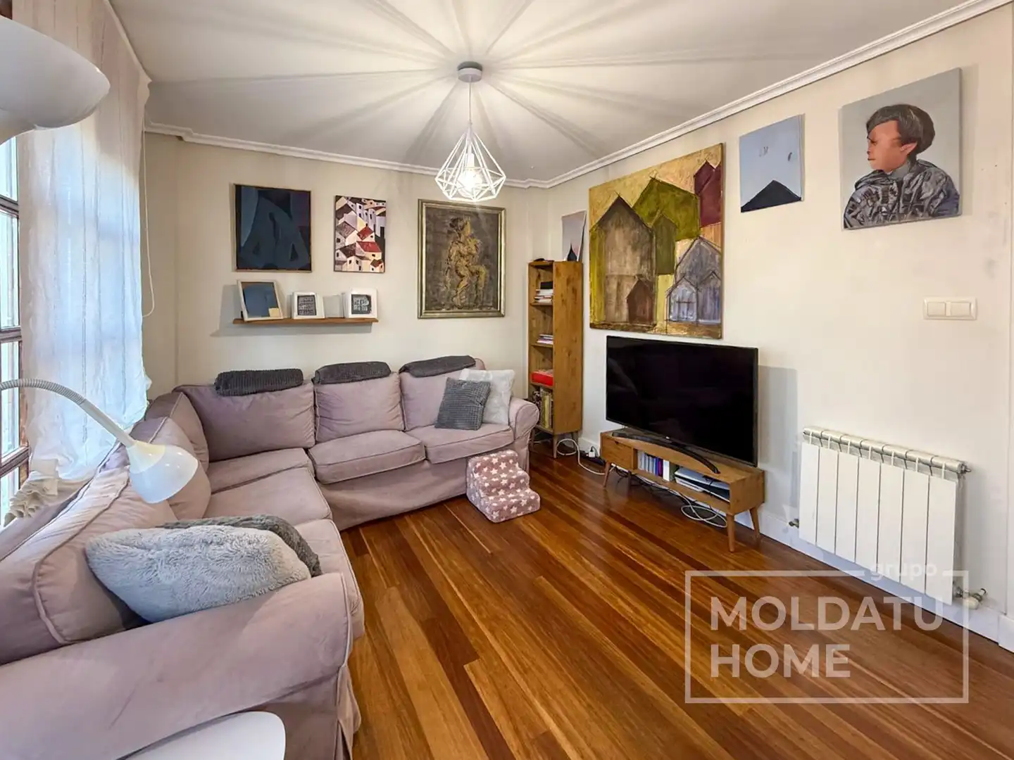 Living room of Houses for sale in Abanto y Ciérvana-Abanto Zierbena  with Heating, Private garden and Terrace