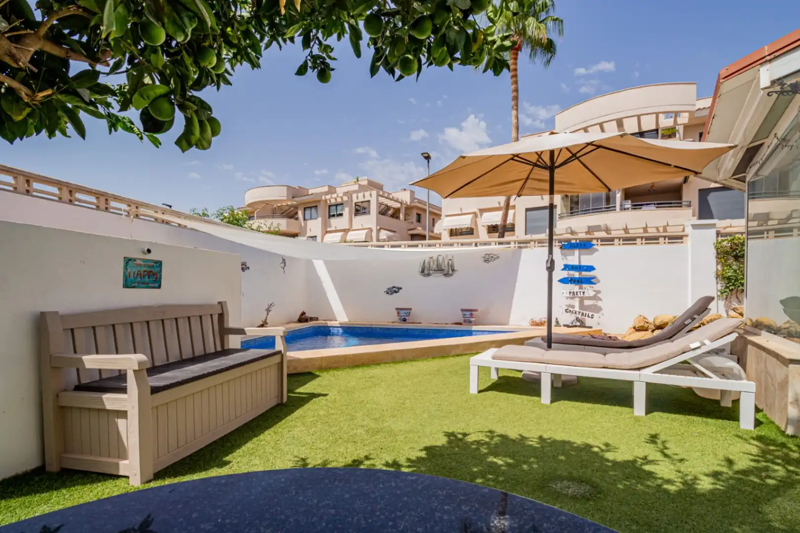 Terraza de Casa o chalet de alquiler en L'Alfàs del Pi con Aire acondicionado, Calefacción y Piscina