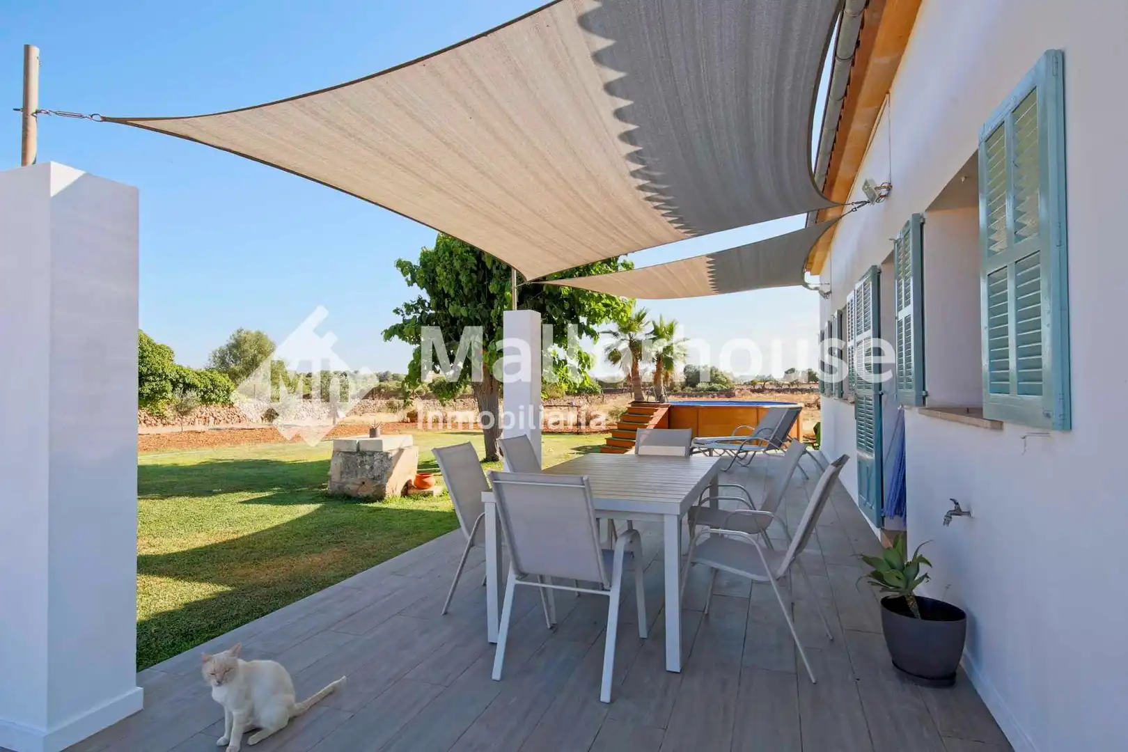 Terraza de Casa o chalet de alquiler en Santa Margalida con Aire acondicionado, Jardín privado y Terraza
