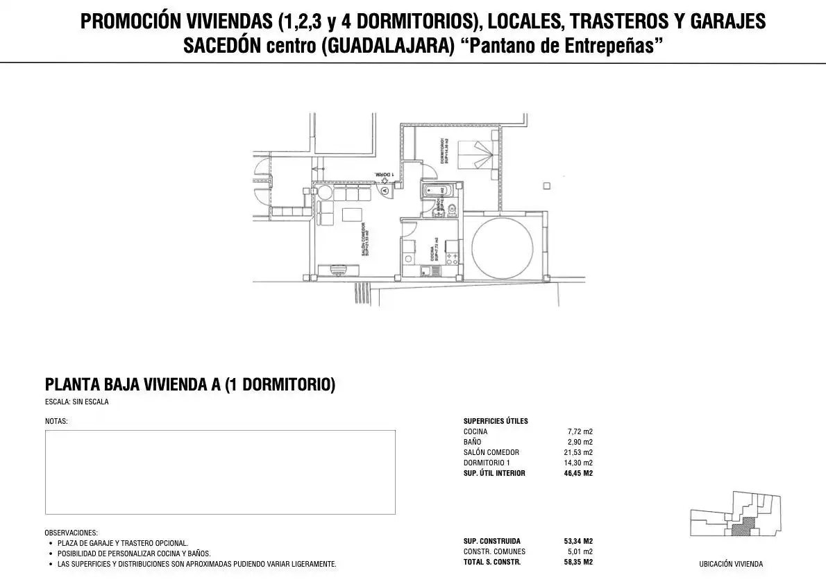 Apartments for sale in Sacedón  with Air Conditioner, Heating and Storage room
