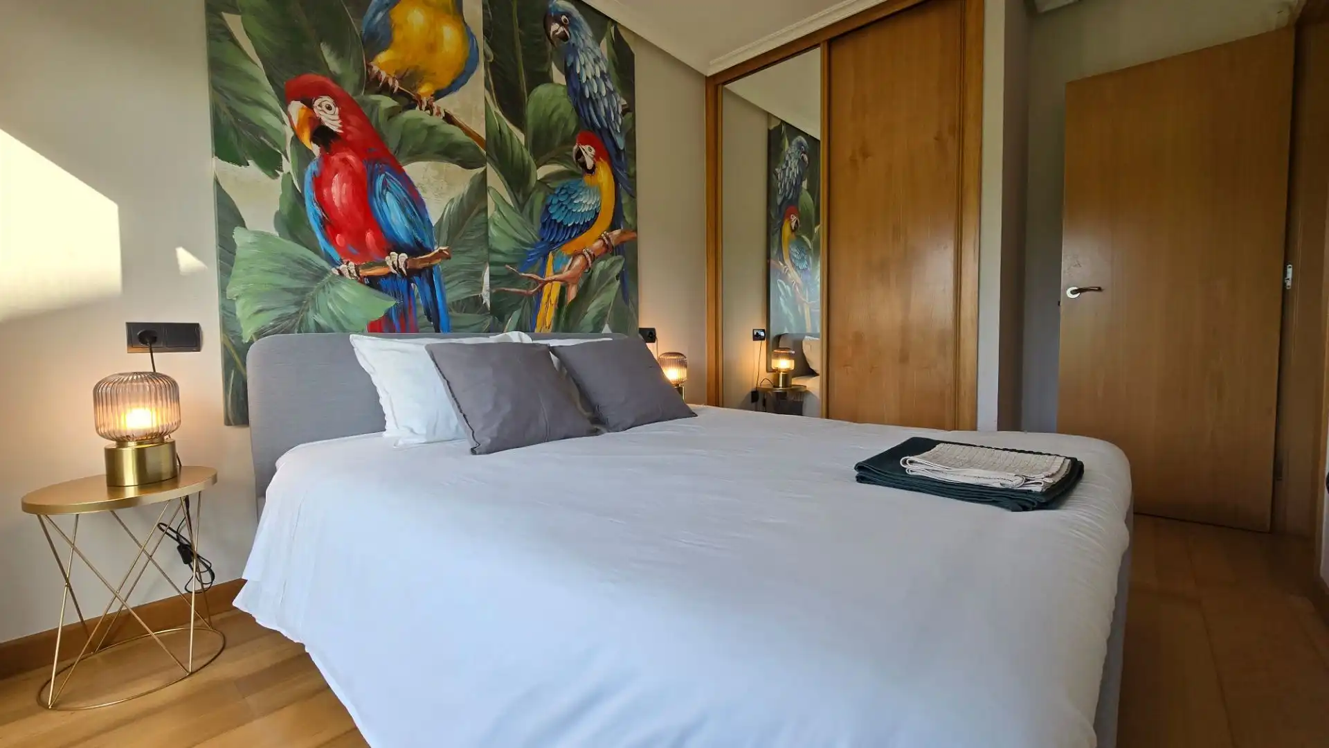 Bedroom of Flat for sale in Llanes  with Heating, Terrace and Furnished