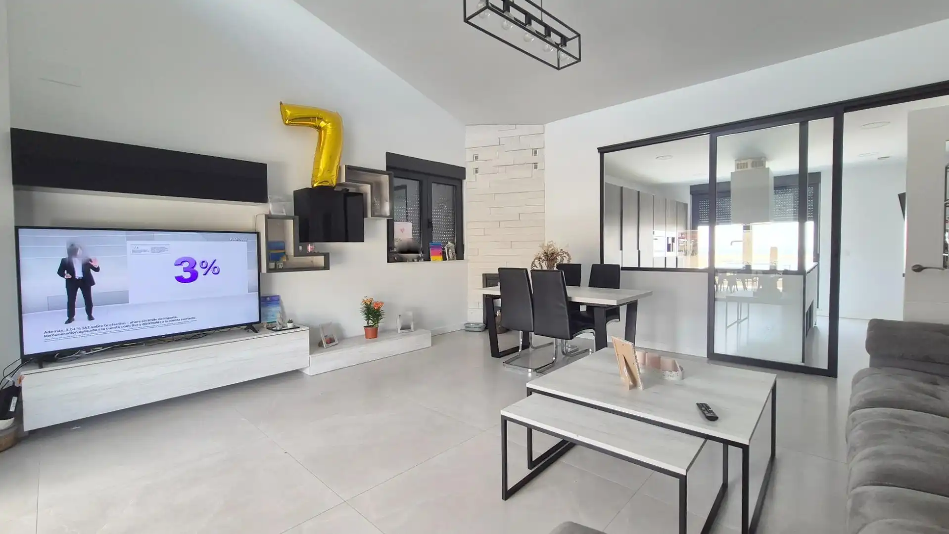 Sala de estar de Casa o chalet en venta en Carrascal de Barregas con Aire acondicionado, Calefacción y Jardín privado