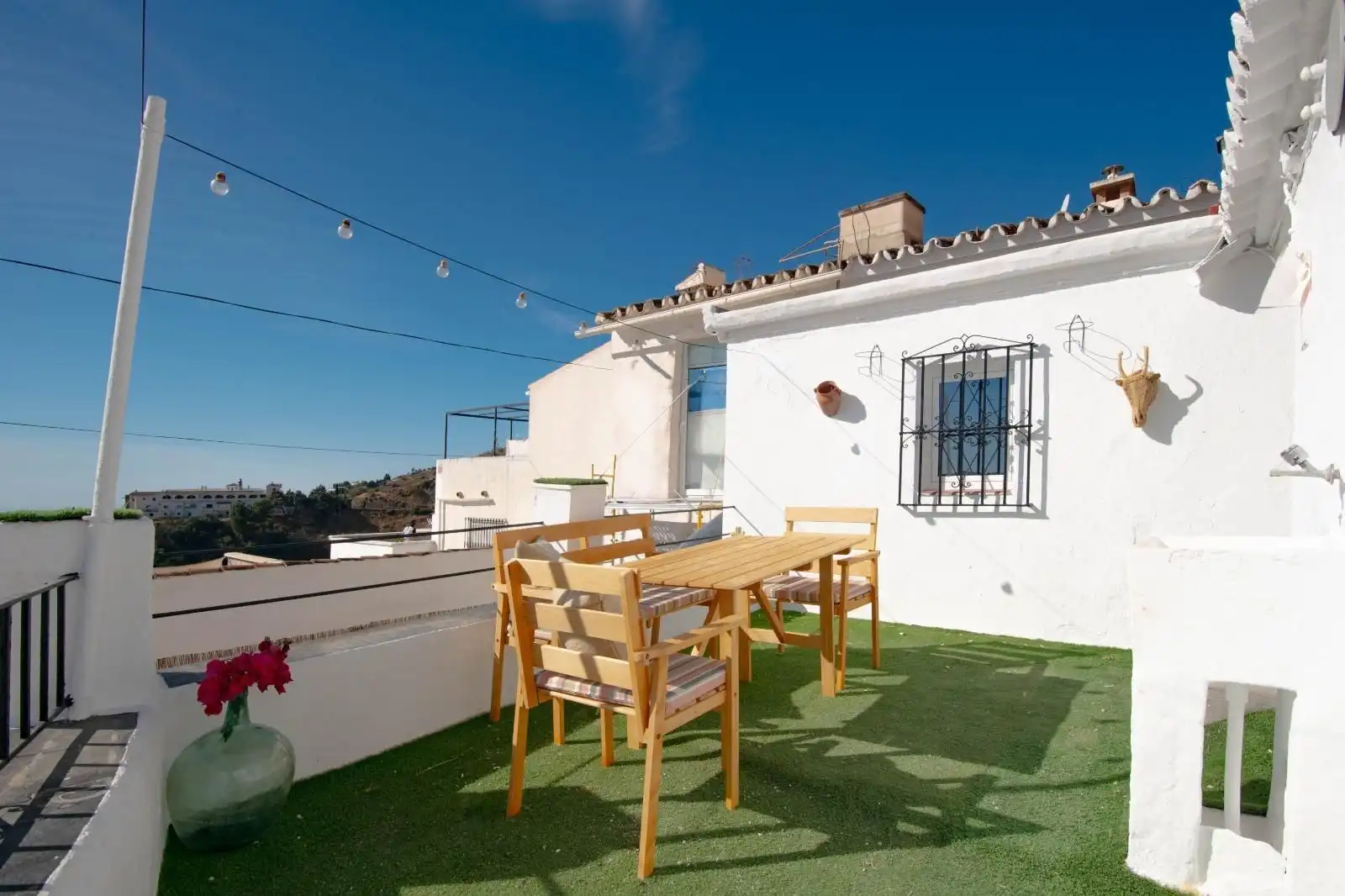Terrace of Country homes for sale in Moclinejo  with Air Conditioner, Private garden and Terrace