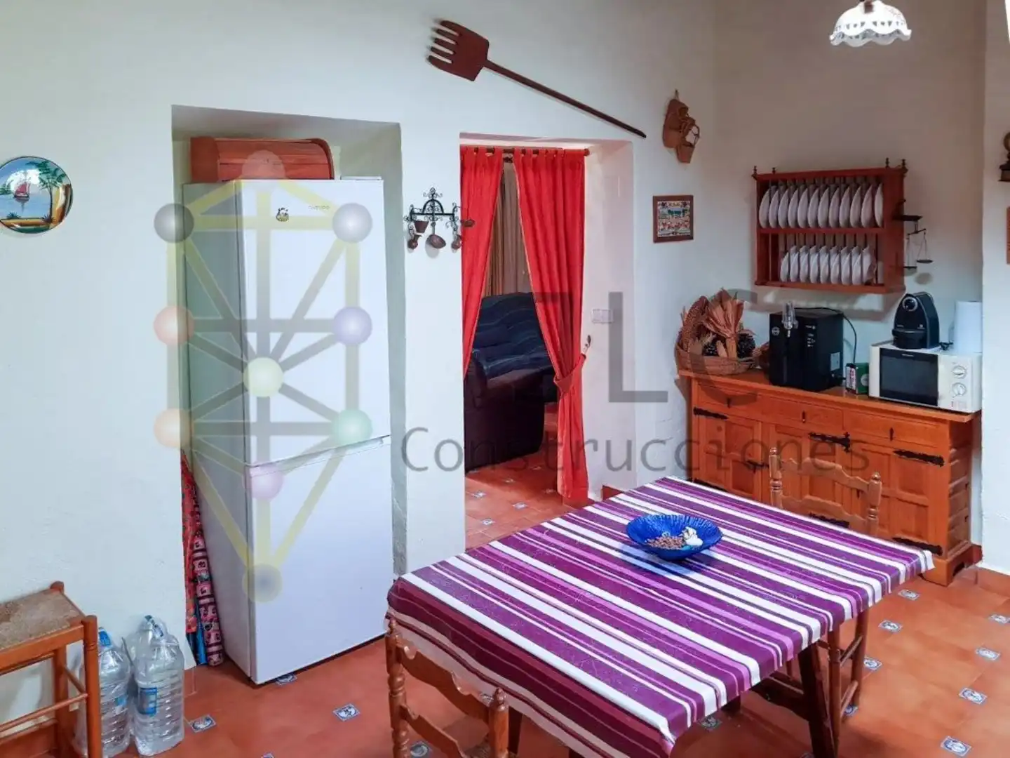 Cocina de Casa o chalet en venta en Fuente Álamo de Murcia con Aire acondicionado, Jardín privado y Terraza