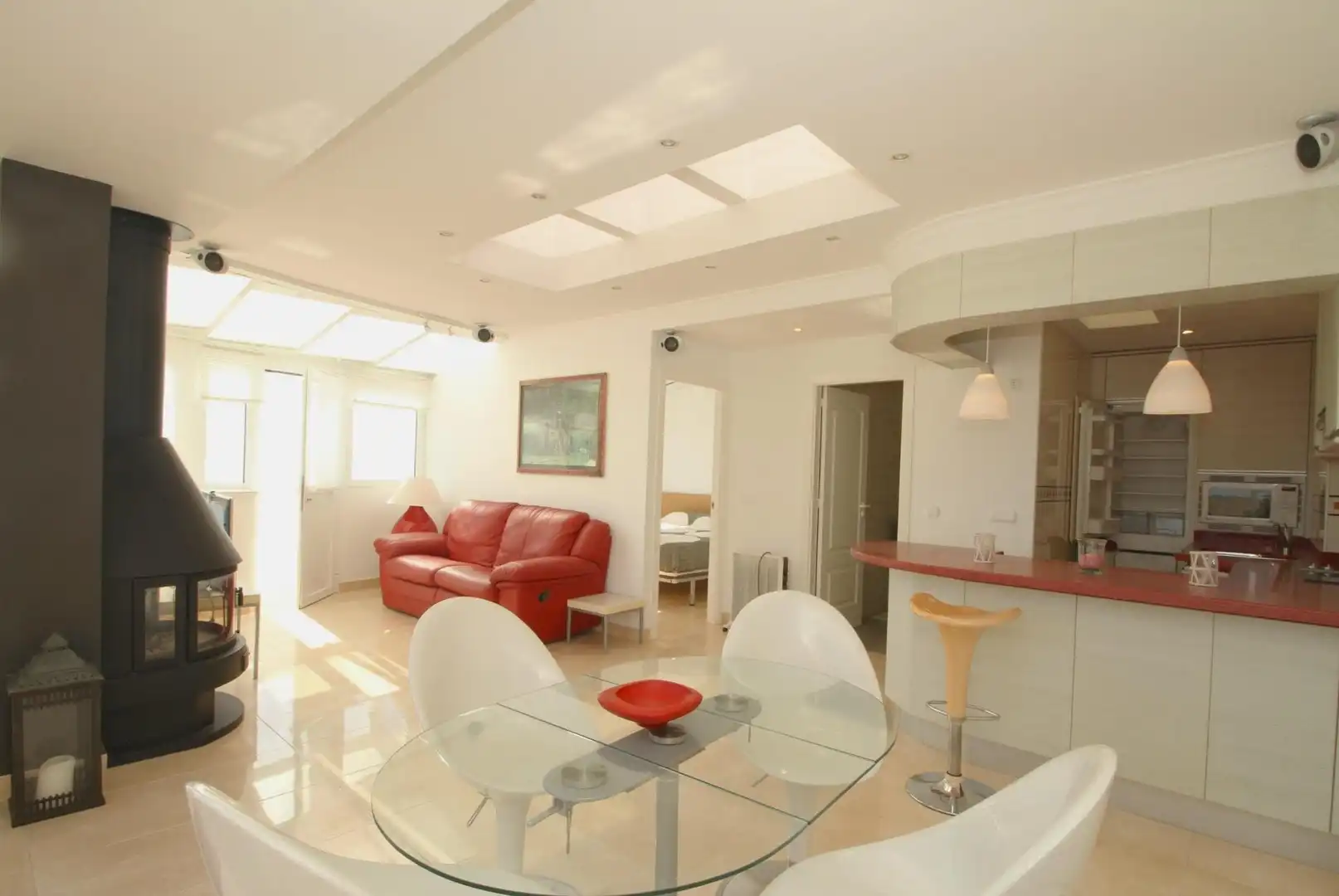 Living room of Apartments for sale in Calpe / Calp  with Air Conditioner, Heating and Private garden