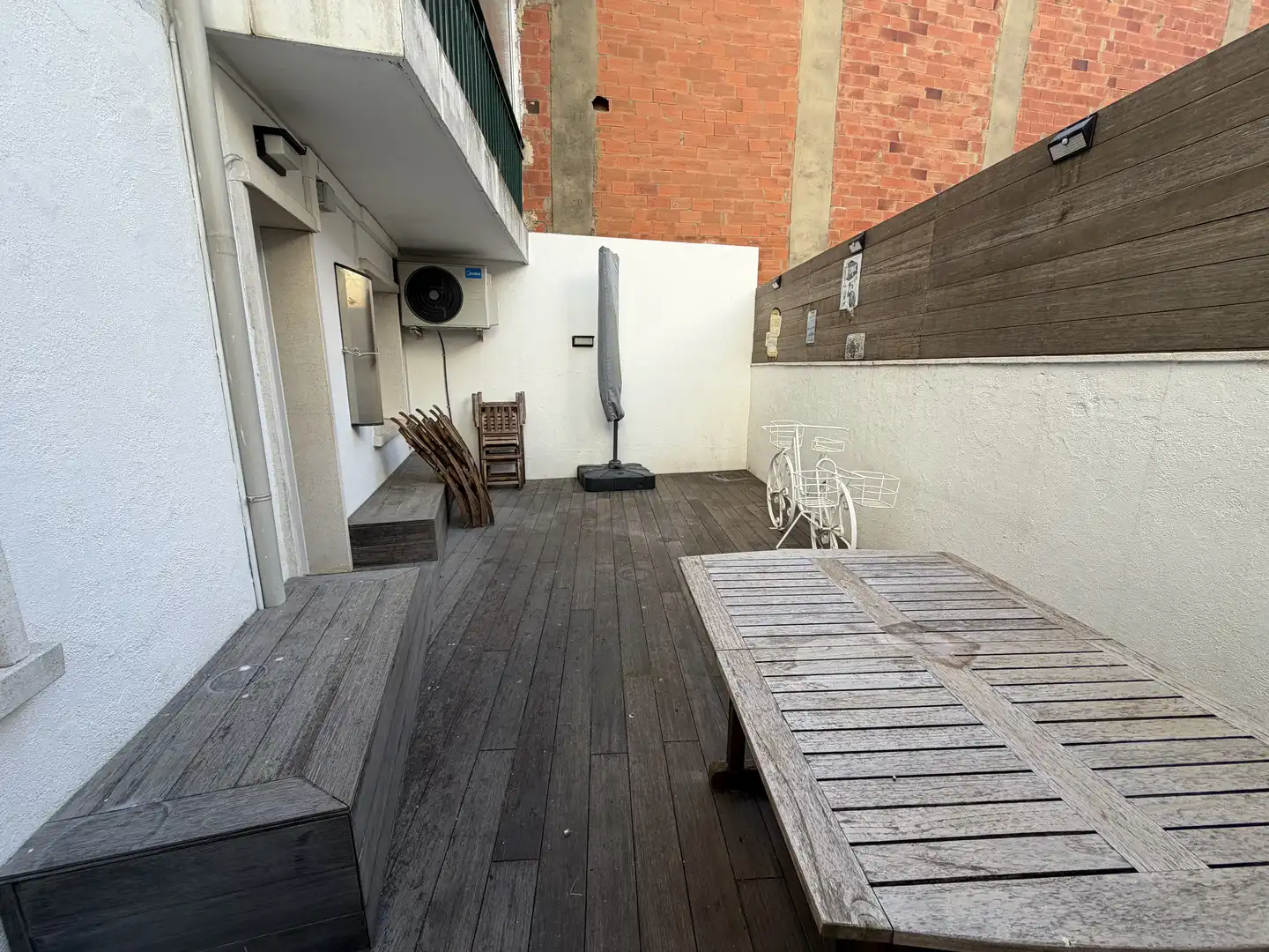 Terraza de Apartamento de alquiler en Palamós con Calefacción, TV y Alarma