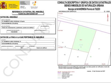 Terreny residencial en venda a Calle de Cedena