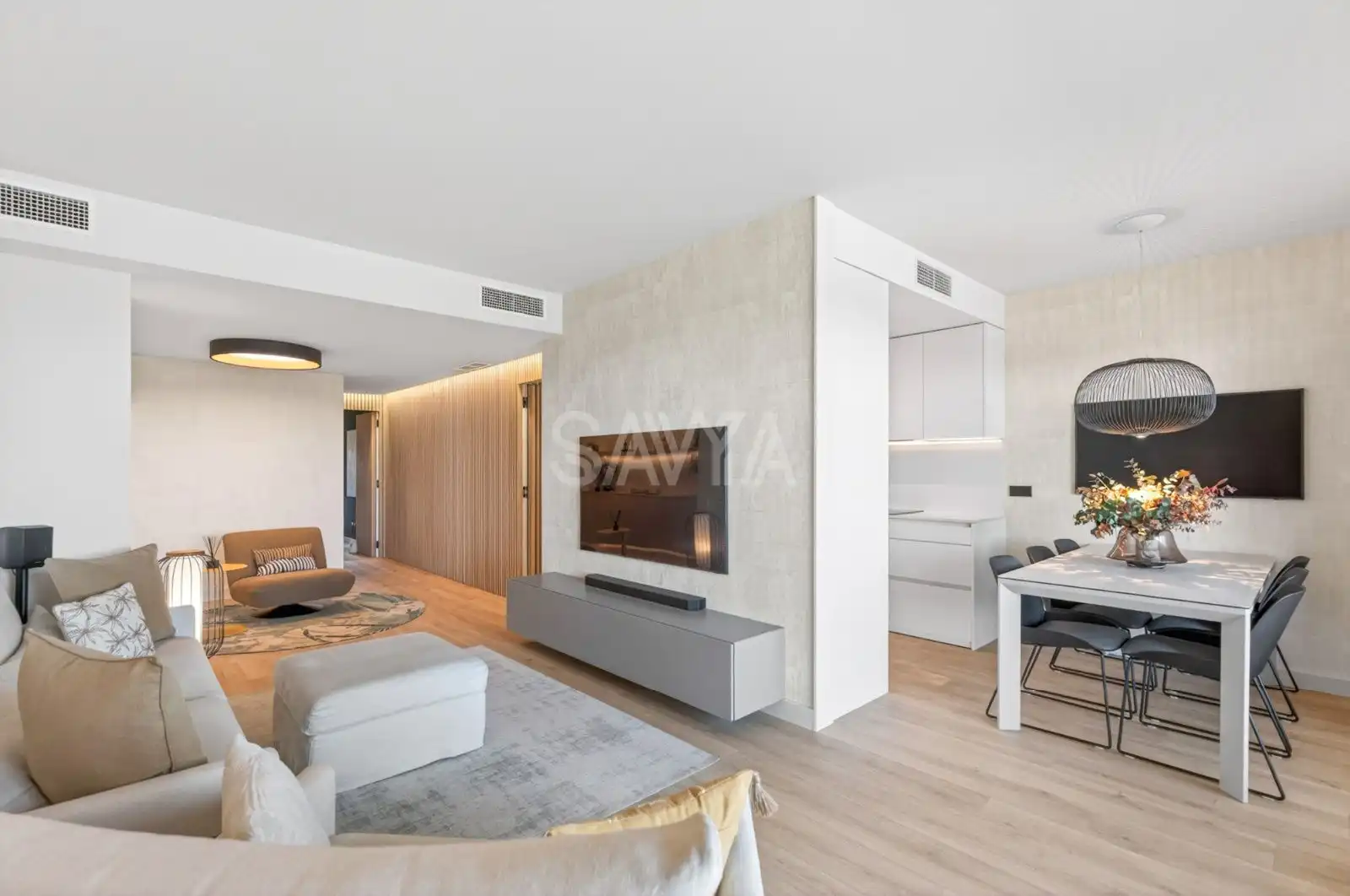 Sala de estar de Piso en venta en Sitges con Aire acondicionado, Calefacción y Terraza
