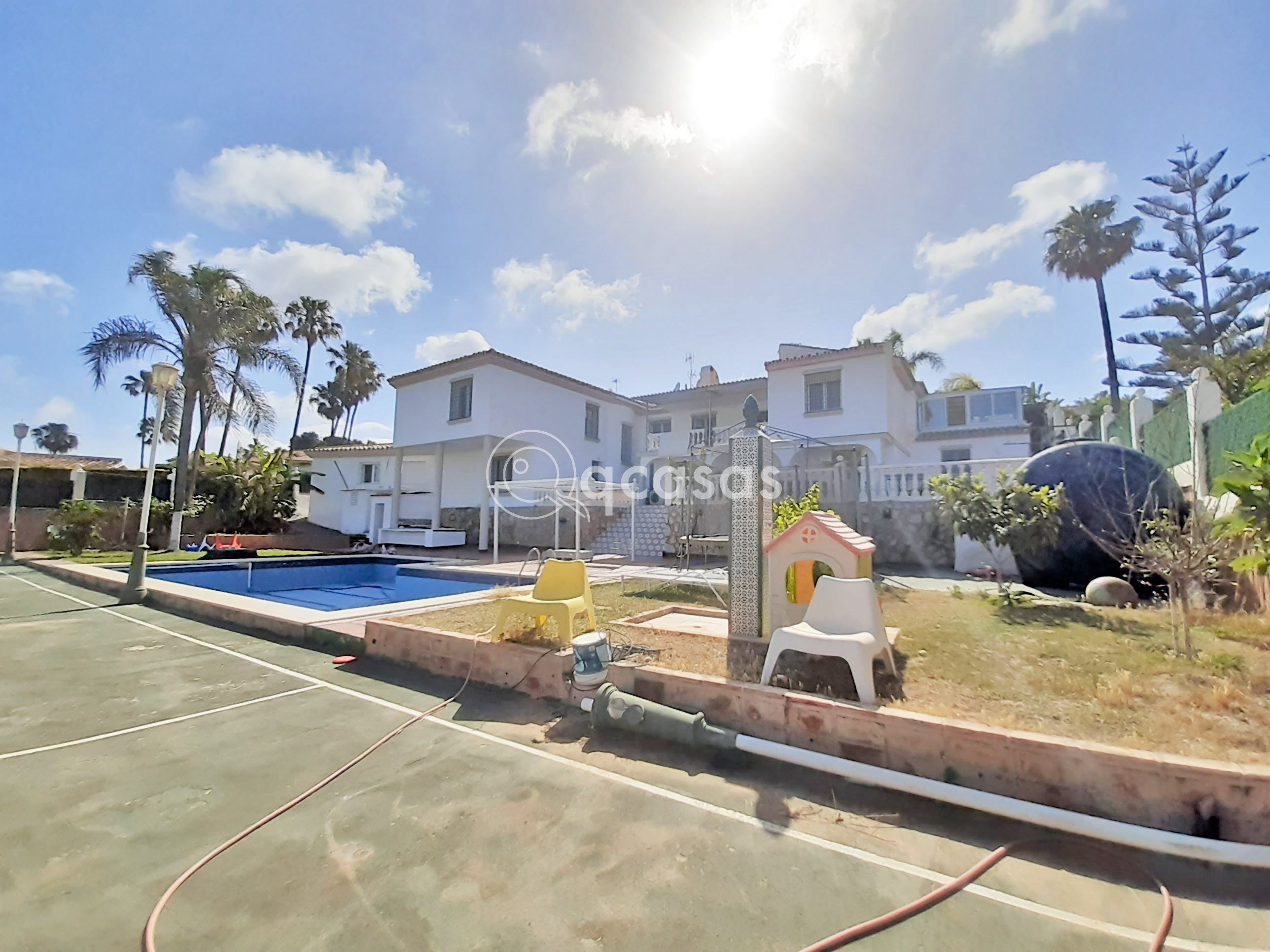 Exterior view of House or chalet for sale in Málaga Capital  with Air Conditioner, Heating and Private garden