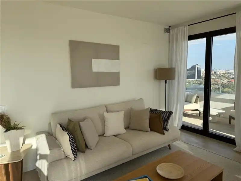 Wohnzimmer von Wohnung zur Miete in Esplugues de Llobregat mit Klimaanlage, Heizung und Terrasse