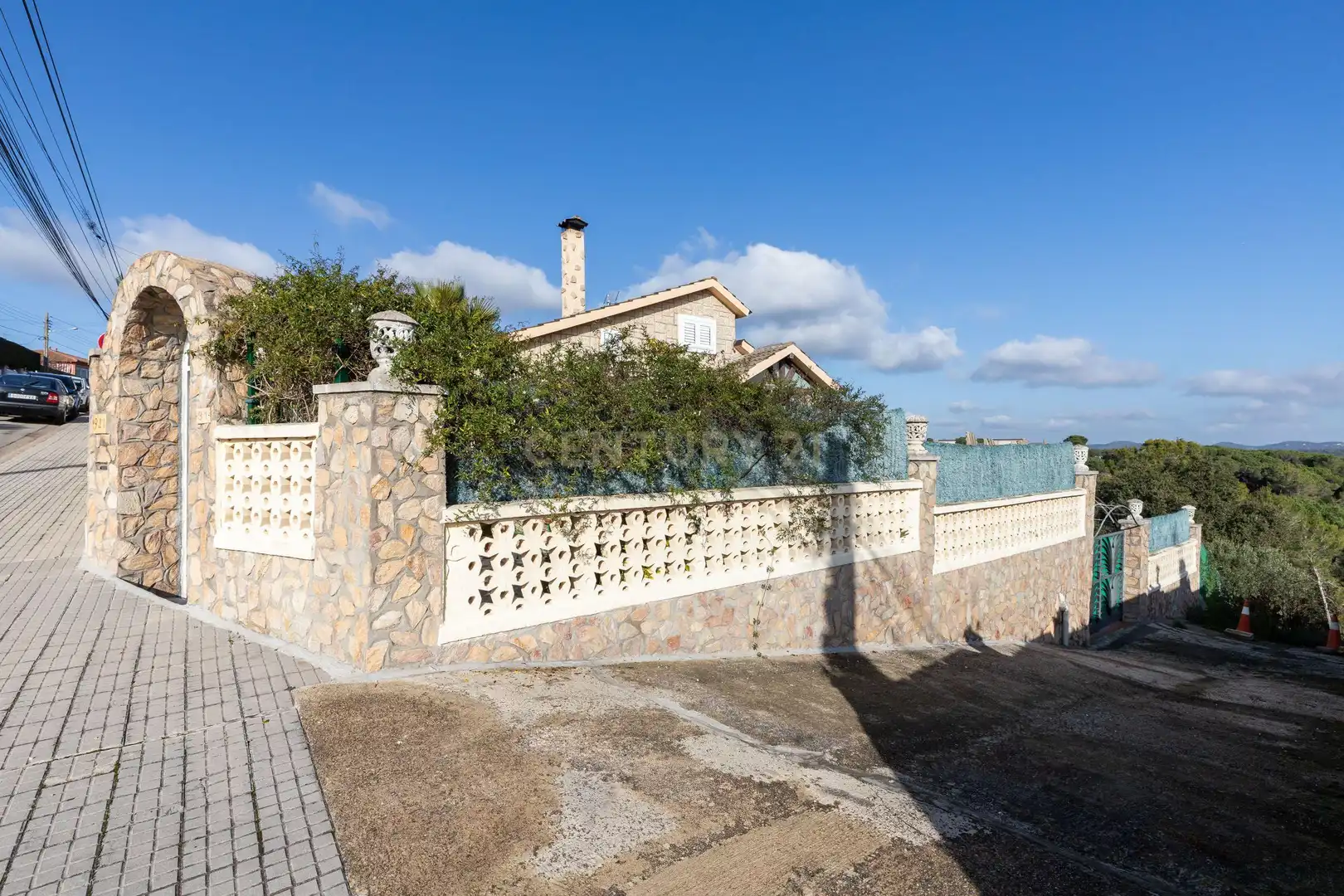Vista exterior de Casa o xalet en venda en Fogars de la Selva amb Jardí privat