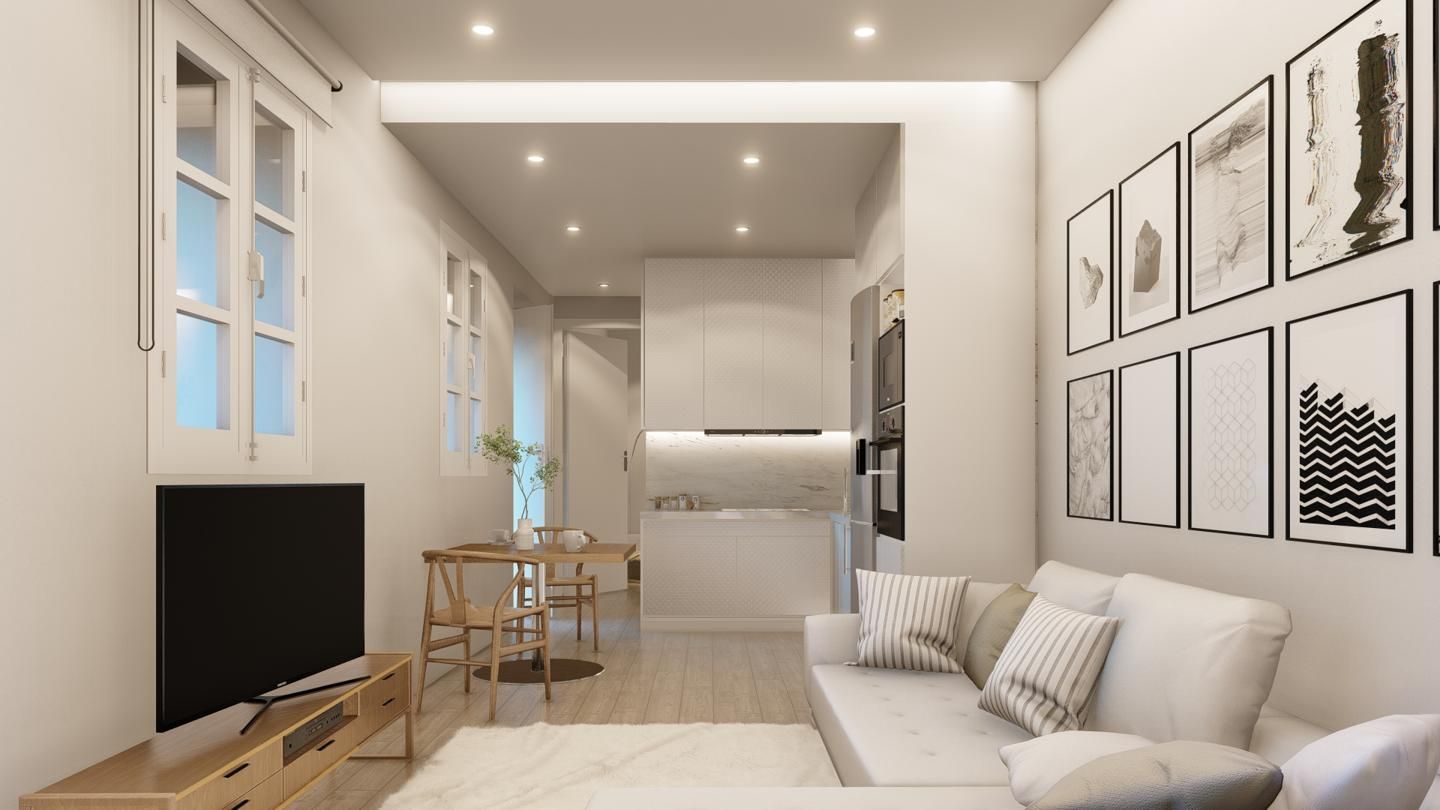 Sala d'estar de Apartament en venda en  Cádiz Capital amb Aire condicionat