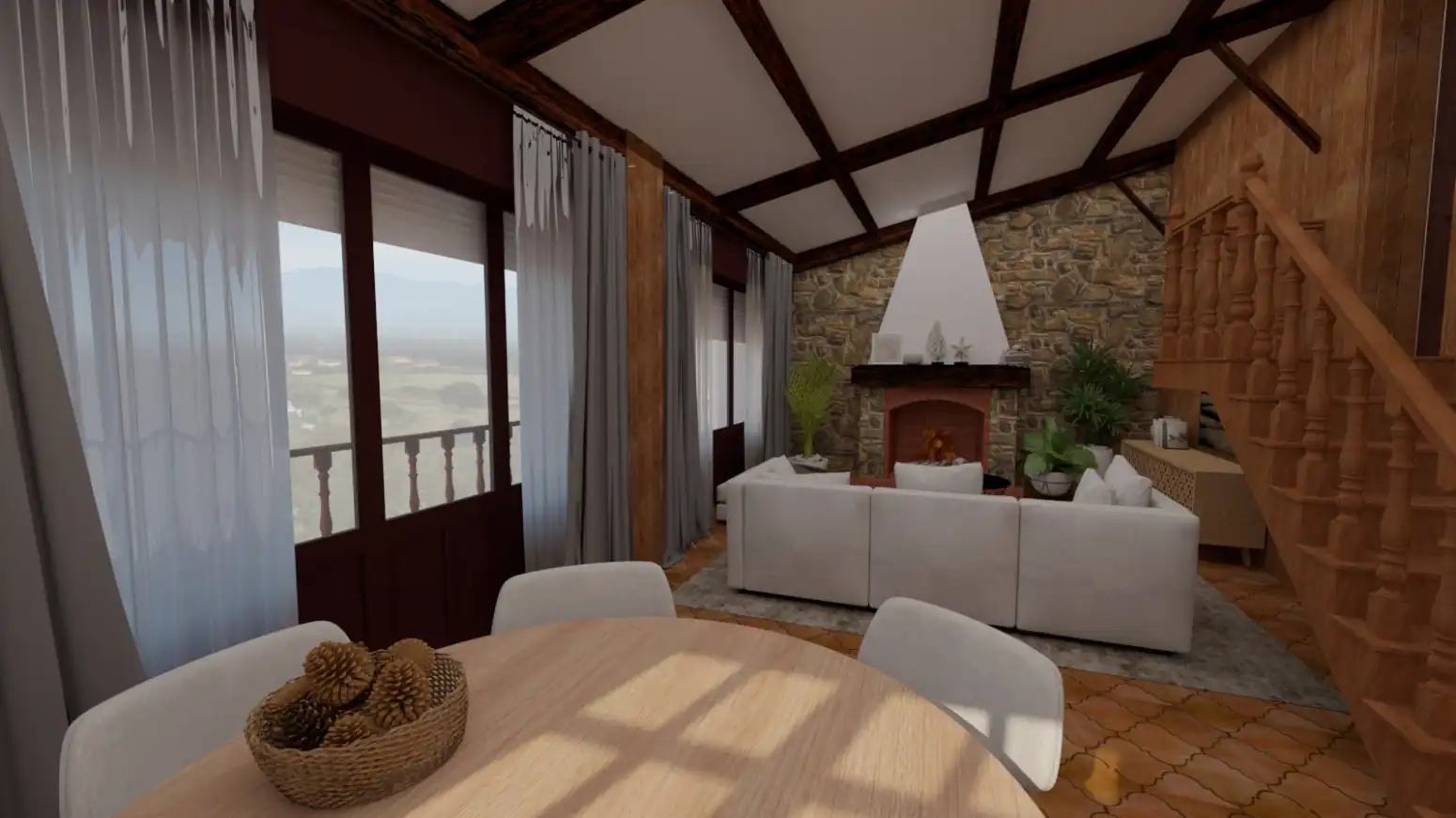 Sala de estar de Casa o chalet en venta en Soto del Barco con Calefacción, Jardín privado y Parquet