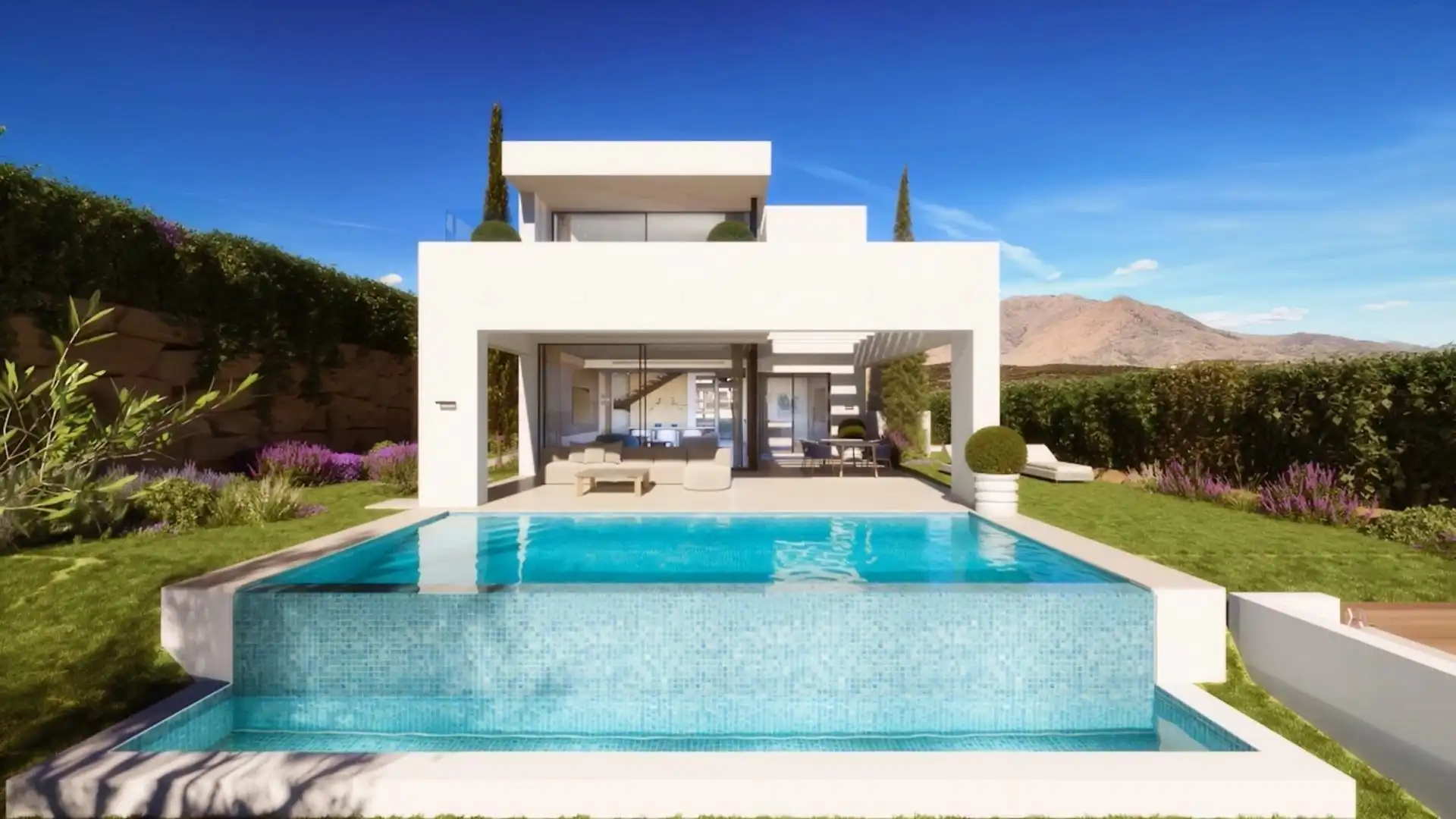 Vista exterior de Casa o xalet en venda en Estepona amb Aire condicionat, Calefacció i Jardí privat