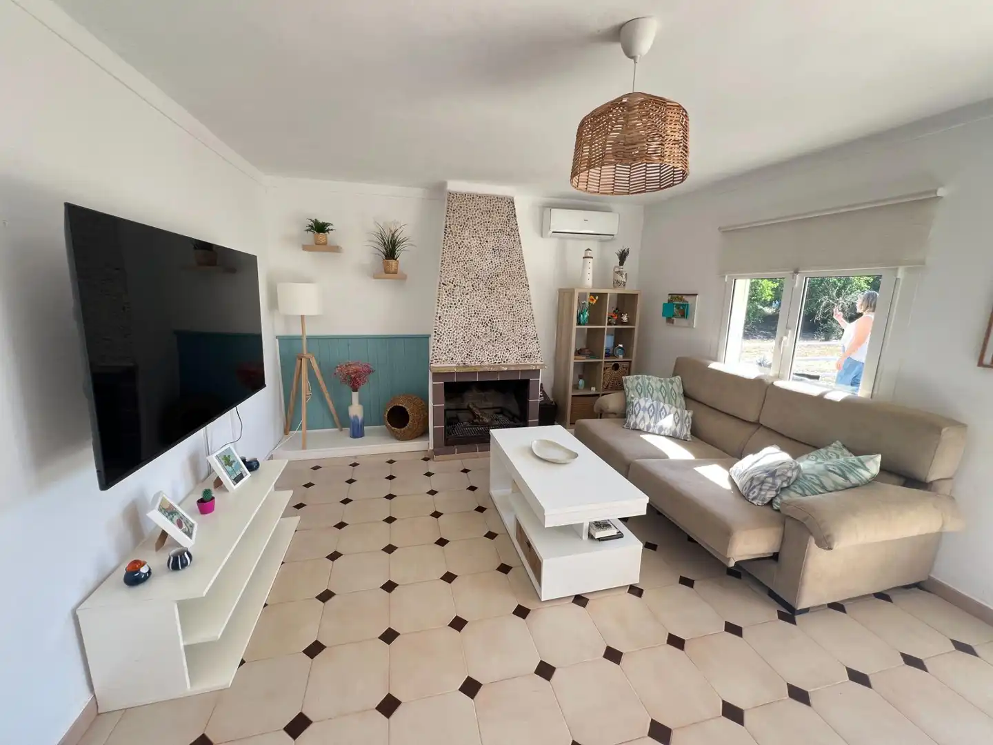 Sala de estar de Finca rústica en venta en Inca con Aire acondicionado, Jardín privado y Terraza