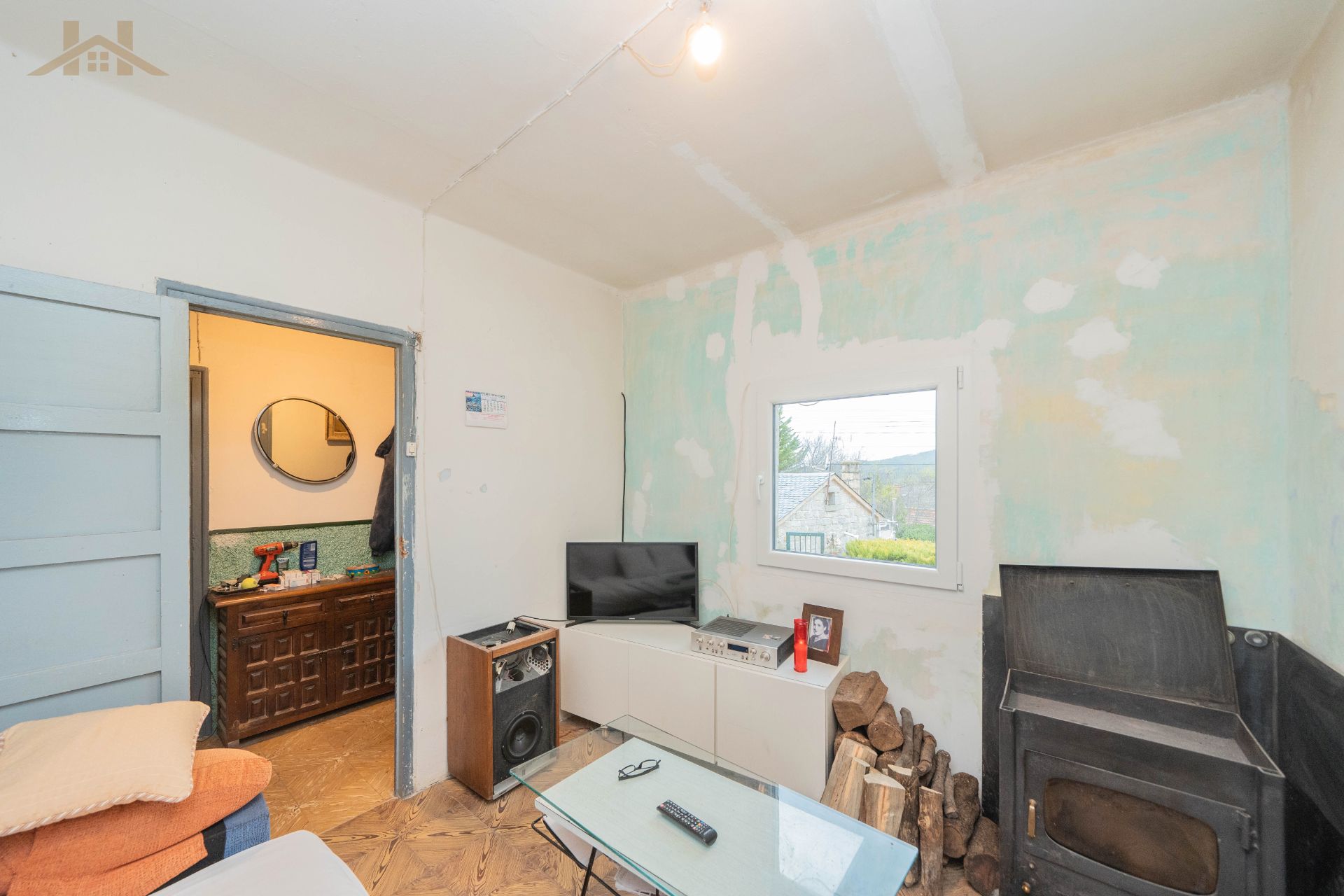 Sala de estar de Casa o chalet en venta en Santa María de la Alameda con Calefacción y Amueblado