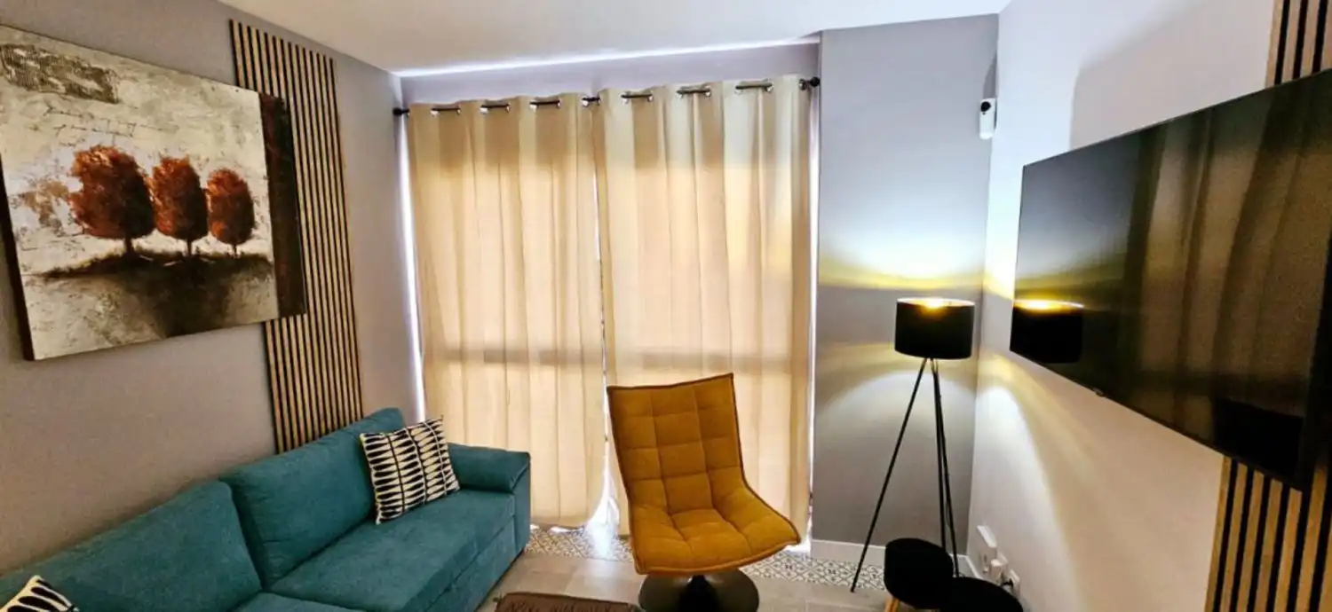 Living room of Flat for rent in Málaga  with Heating and Furnished