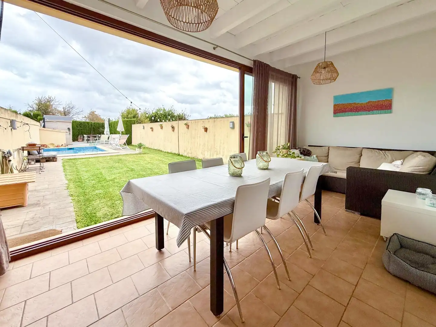 Garden of Detached homes for sale in Selva  with Air Conditioner, Private garden and Terrace