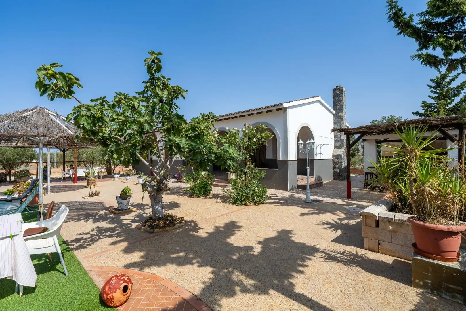 Jardín de Finca rústica en venta en Tabernas con Aire acondicionado, Jardín privado y Piscina