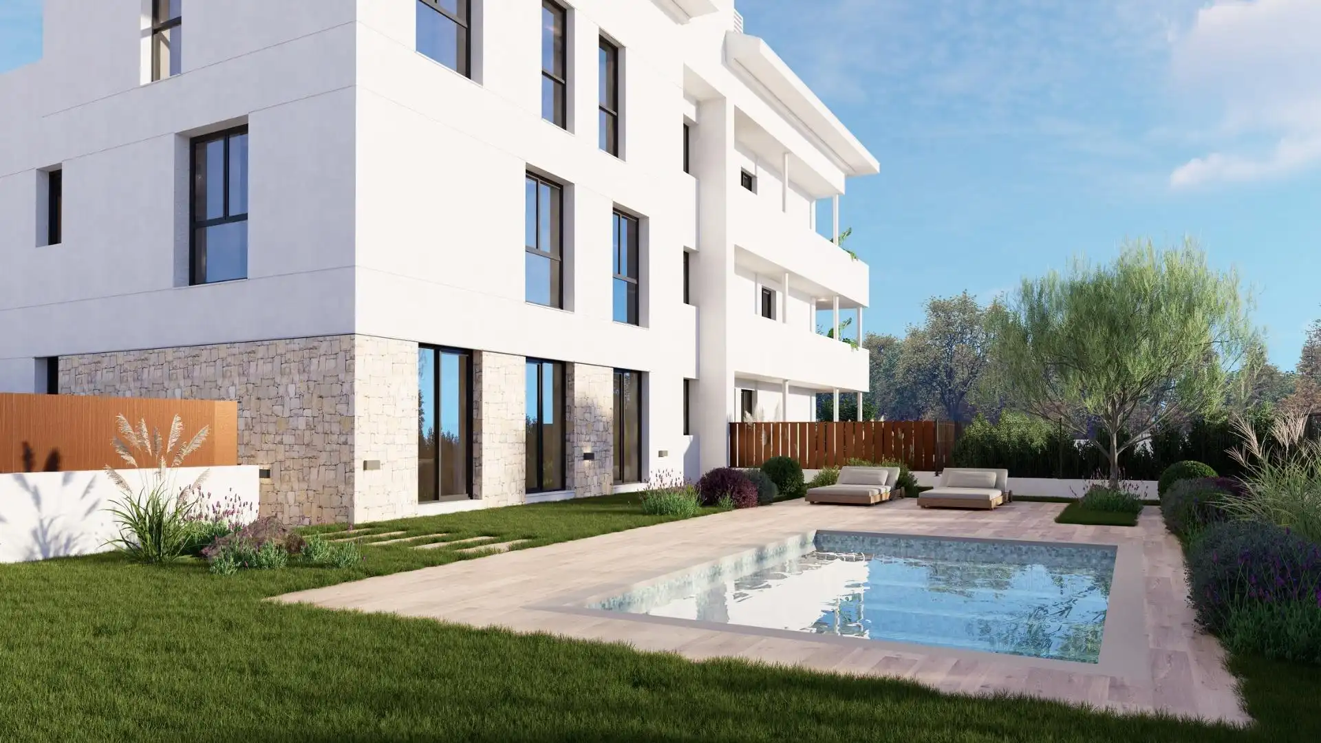 Vista exterior de Planta baja en venta en Jávea / Xàbia con Aire acondicionado, Jardín privado y Terraza
