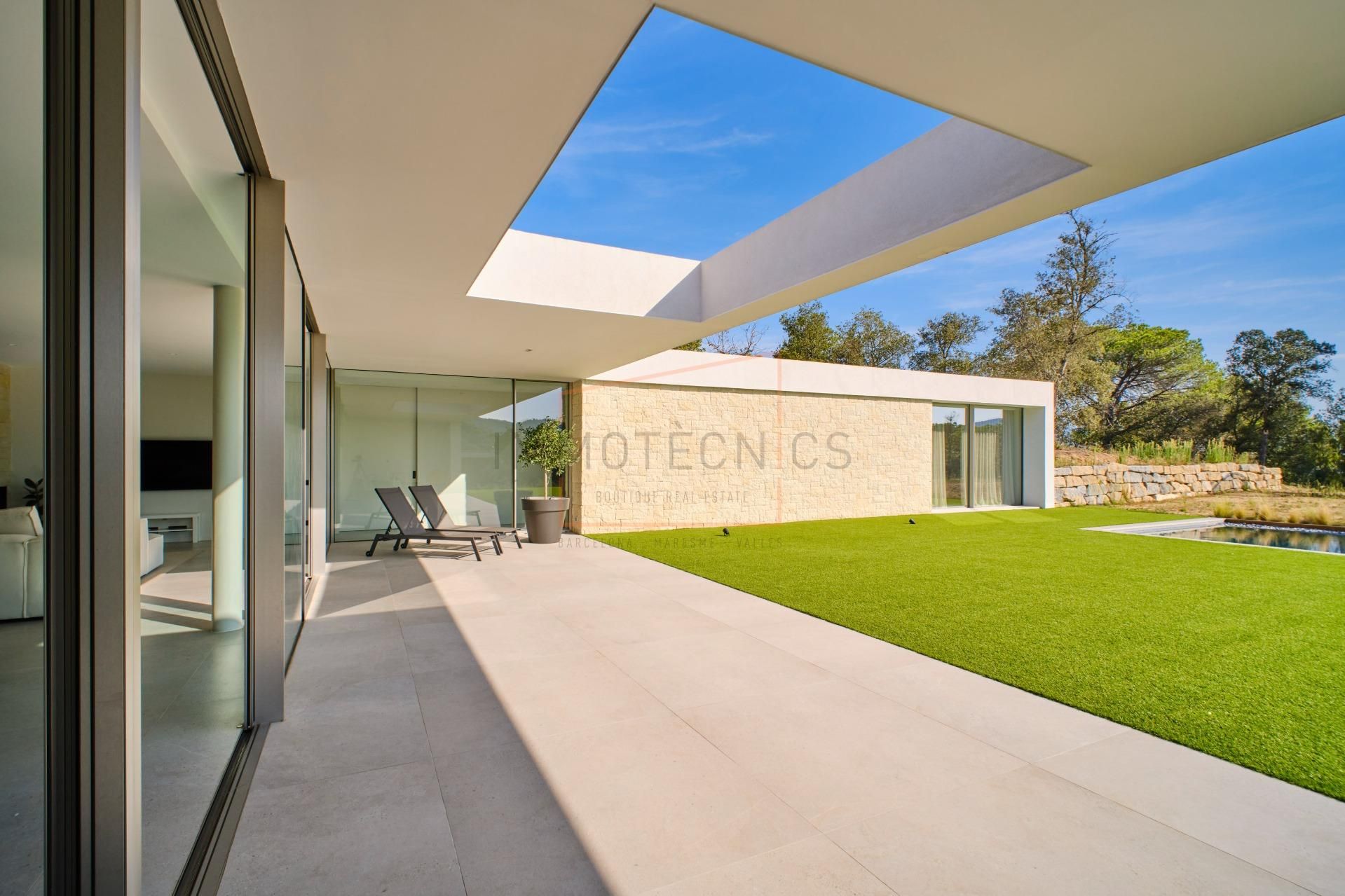 Terrace of Houses for sale in Vallromanes  with Air Conditioner, Private garden and Terrace