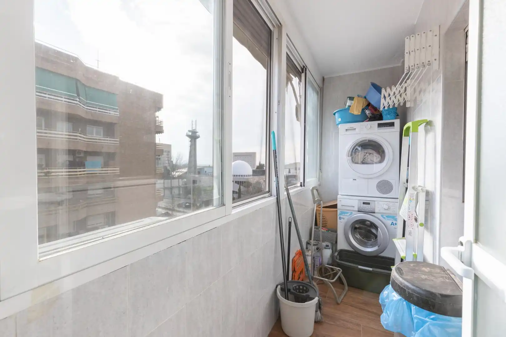 Balcony of Flat for sale in Granada  with Parquet flooring and Storage room