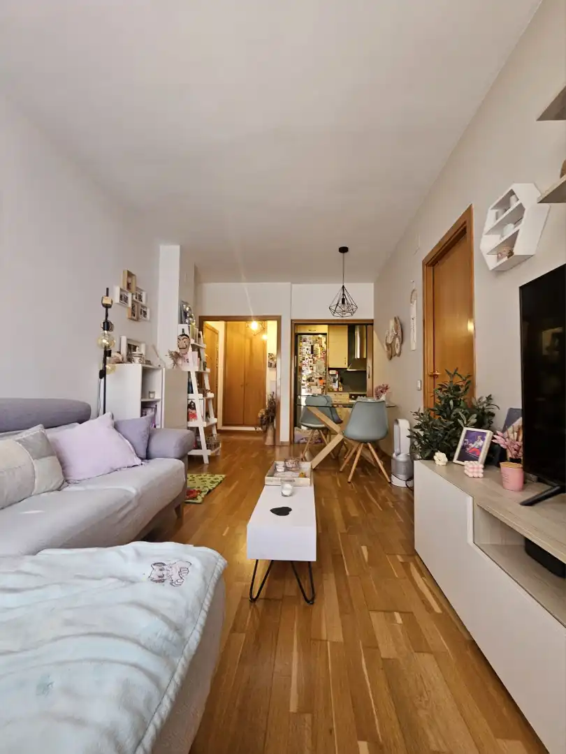 Sala de estar de Piso en venta en Barcelona con Parquet, Amueblado y Horno