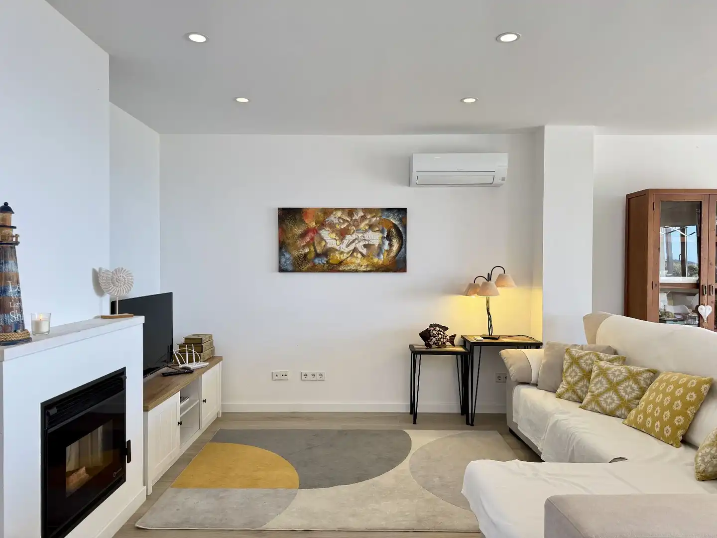 Living room of Houses for rent in Campos  with Air Conditioner and Heating