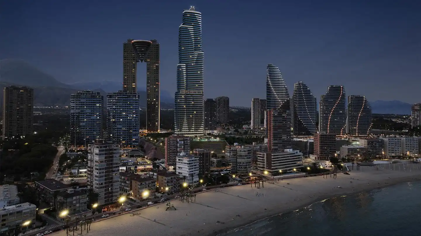 Exterior view of Flat for sale in Benidorm  with Air Conditioner, Terrace and Furnished