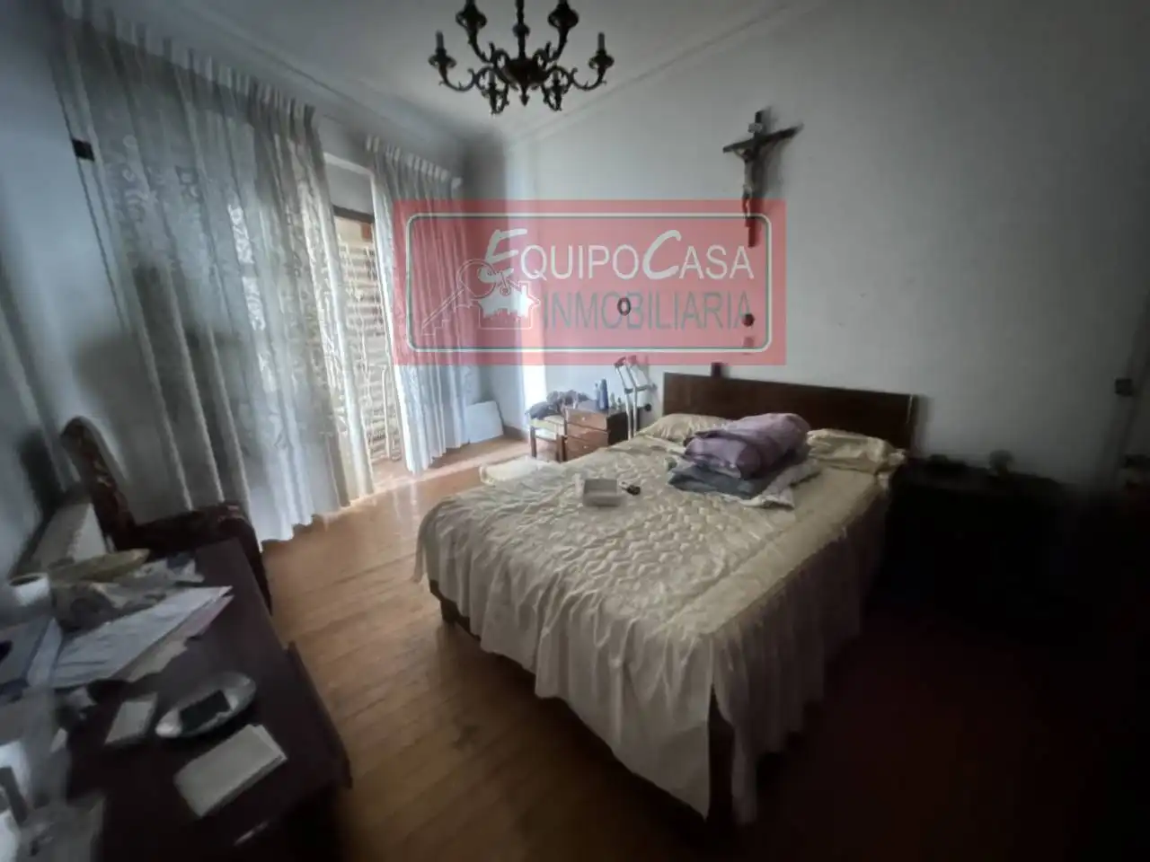 Dormitori de Casa adosada en venda en Lugo amb Calefacció, Parquet i Terrassa
