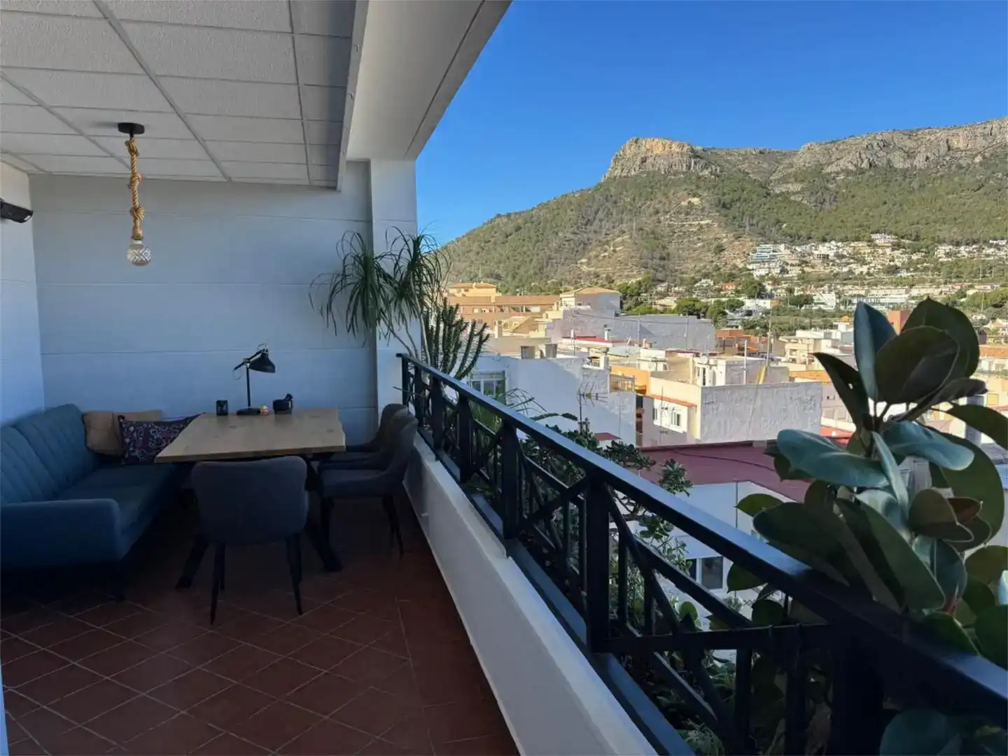 Terrassa de Apartament en venda en Calpe / Calp amb Aire condicionat, Piscina i Balcó