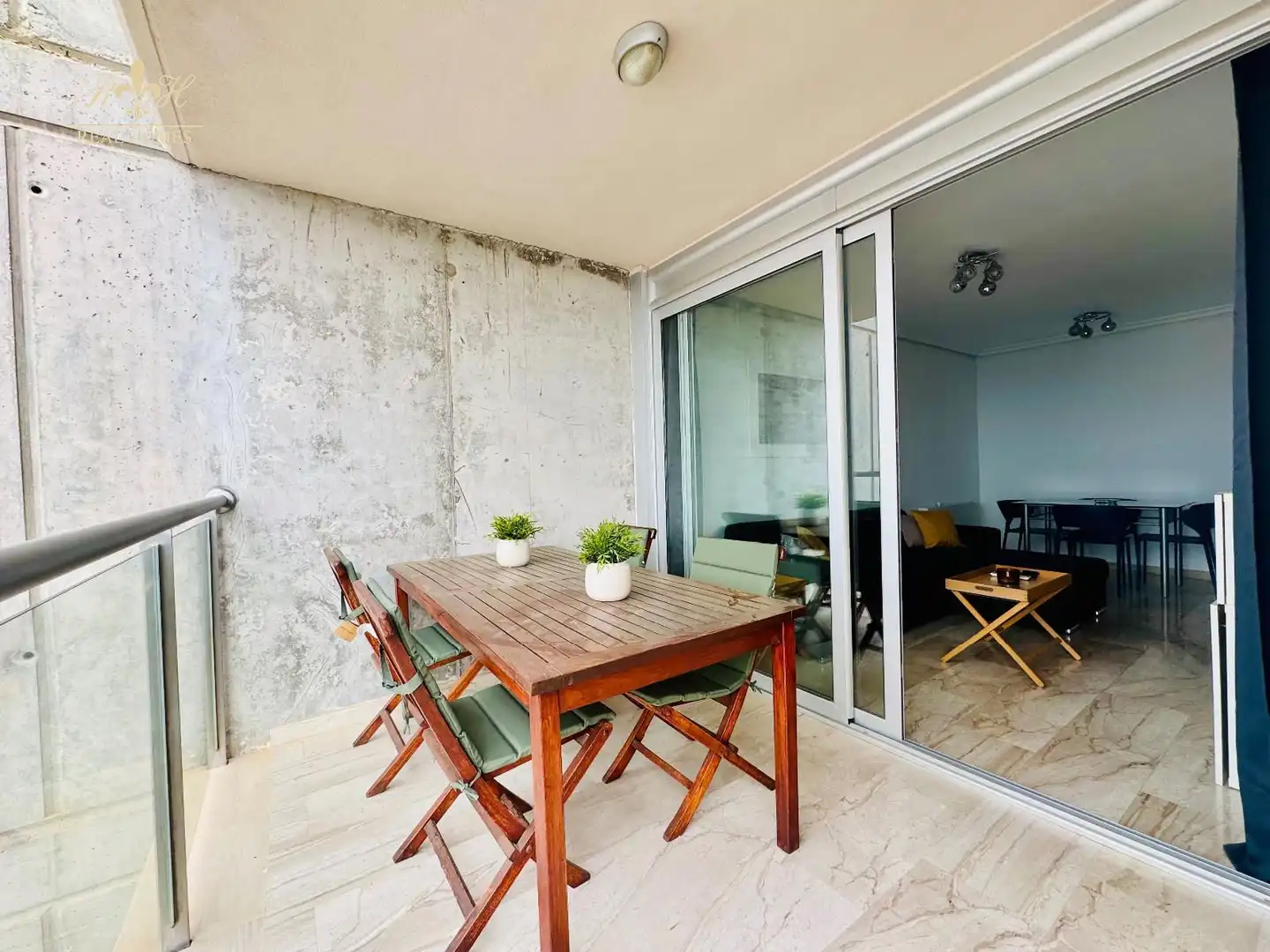 Terrasse von Wohnung zur Miete in Benidorm mit Klimaanlage, Heizung und Schwimmbad