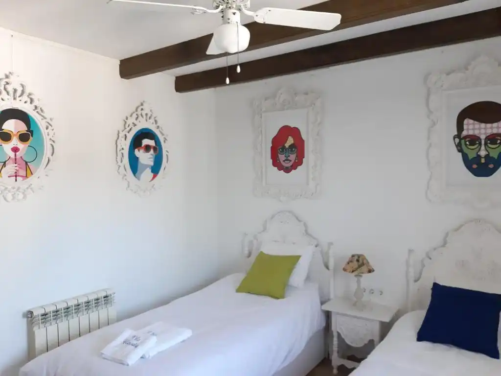 Schlafzimmer von Haus oder Chalet zur Miete in L'Ametlla de Mar  mit Klimaanlage, Privatgarten und Schwimmbad