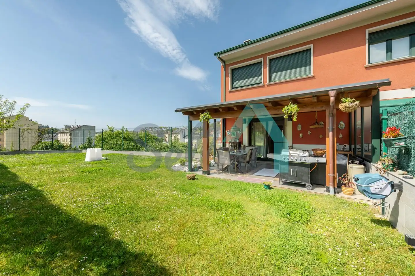 Terrasse von Einfamilien-Reihenhaus zum Verkauf in Vegadeo mit Heizung, Privatgarten und Terrasse