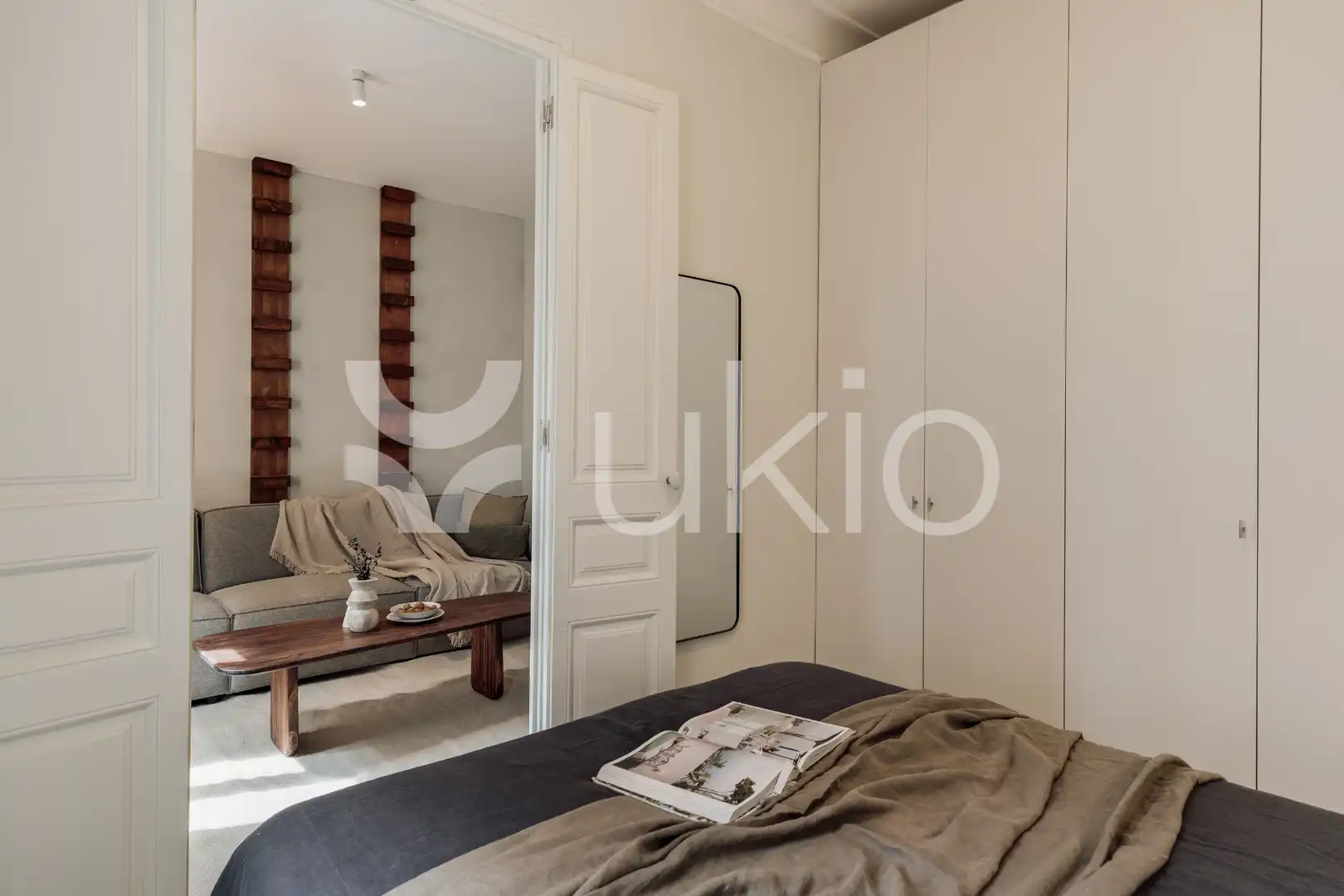 Habitación de Apartamento de alquiler en Barcelona con Aire acondicionado, Calefacción y Amueblado