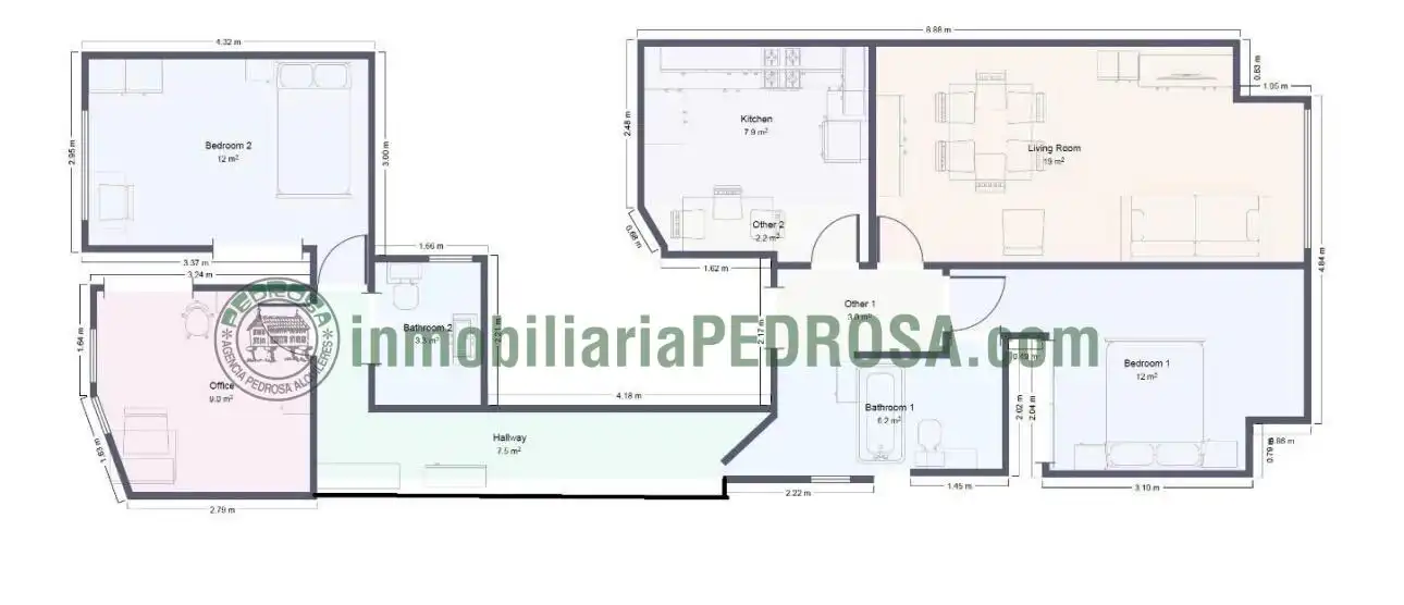 Piso en venta en Pontevedra Capital  con Calefacción, Terraza y Trastero