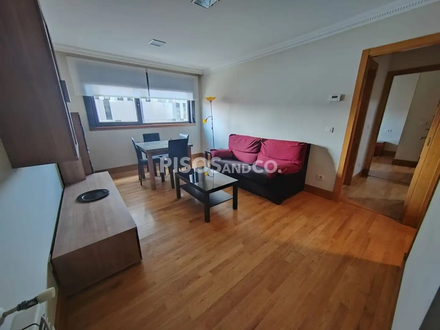 Sala de estar de Piso en venta en A Coruña Capital  con Calefacción, Trastero y Amueblado