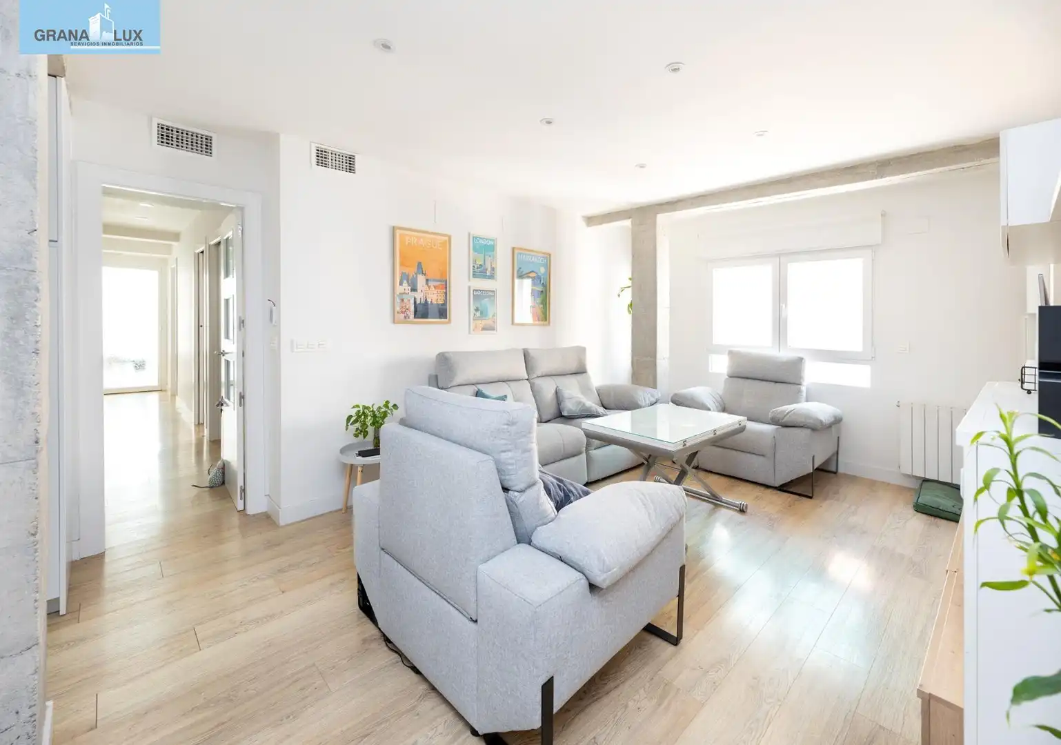 Wohnzimmer von Wohnung zur Miete in Granada mit Terrasse