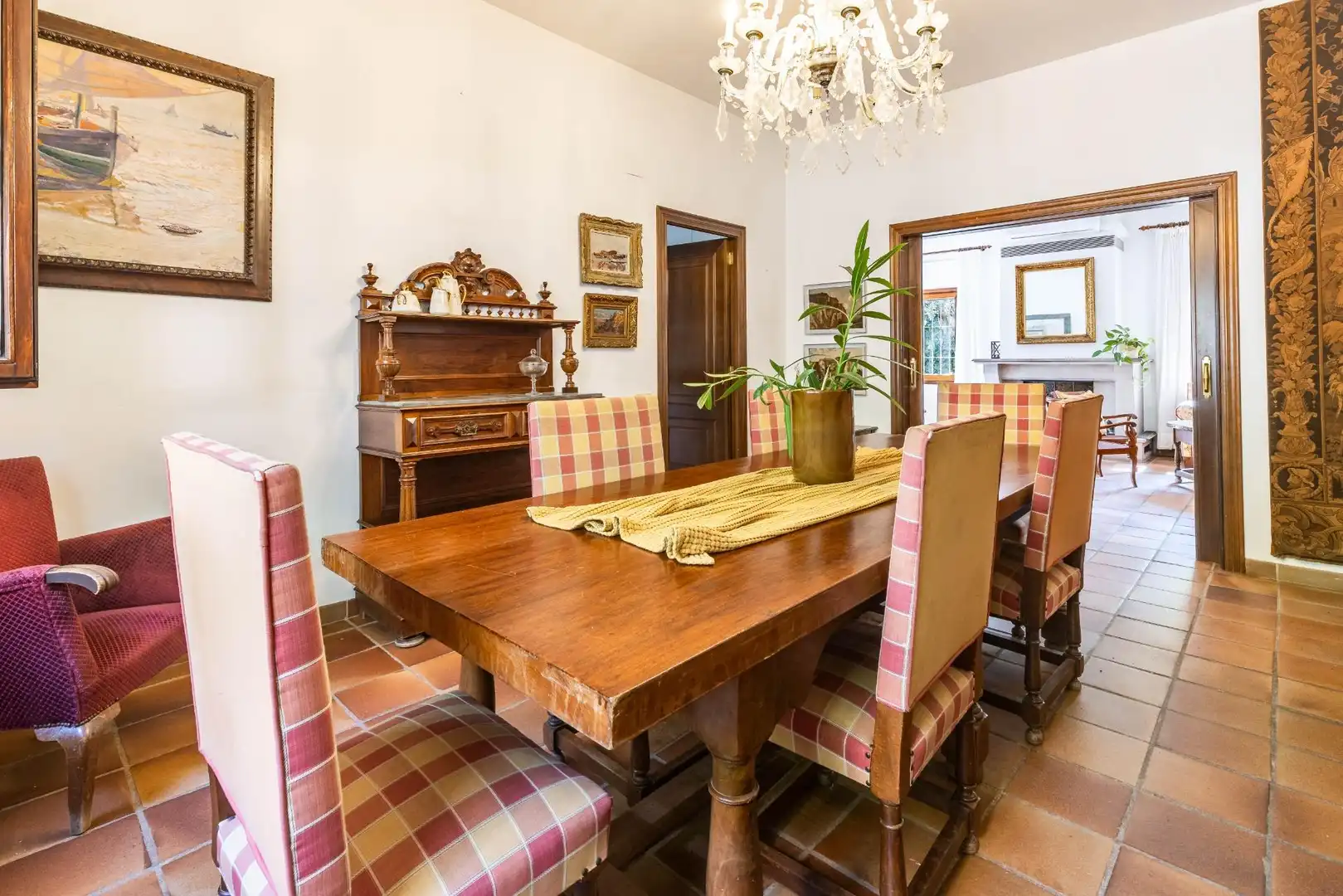 Dining room of Houses for sale in Rocafort  with Air Conditioner, Heating and Private garden