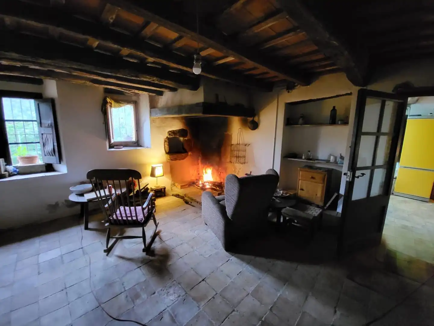 Sala de estar de Finca rústica en venta en Santa Coloma de Farners con Jardín privado y Terraza