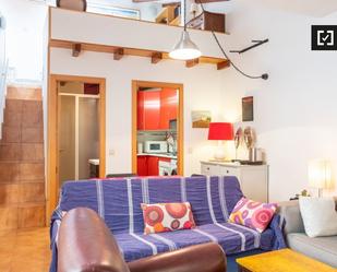 Living room of Flat to rent in  Madrid Capital  with Air Conditioner, Heating and Furnished