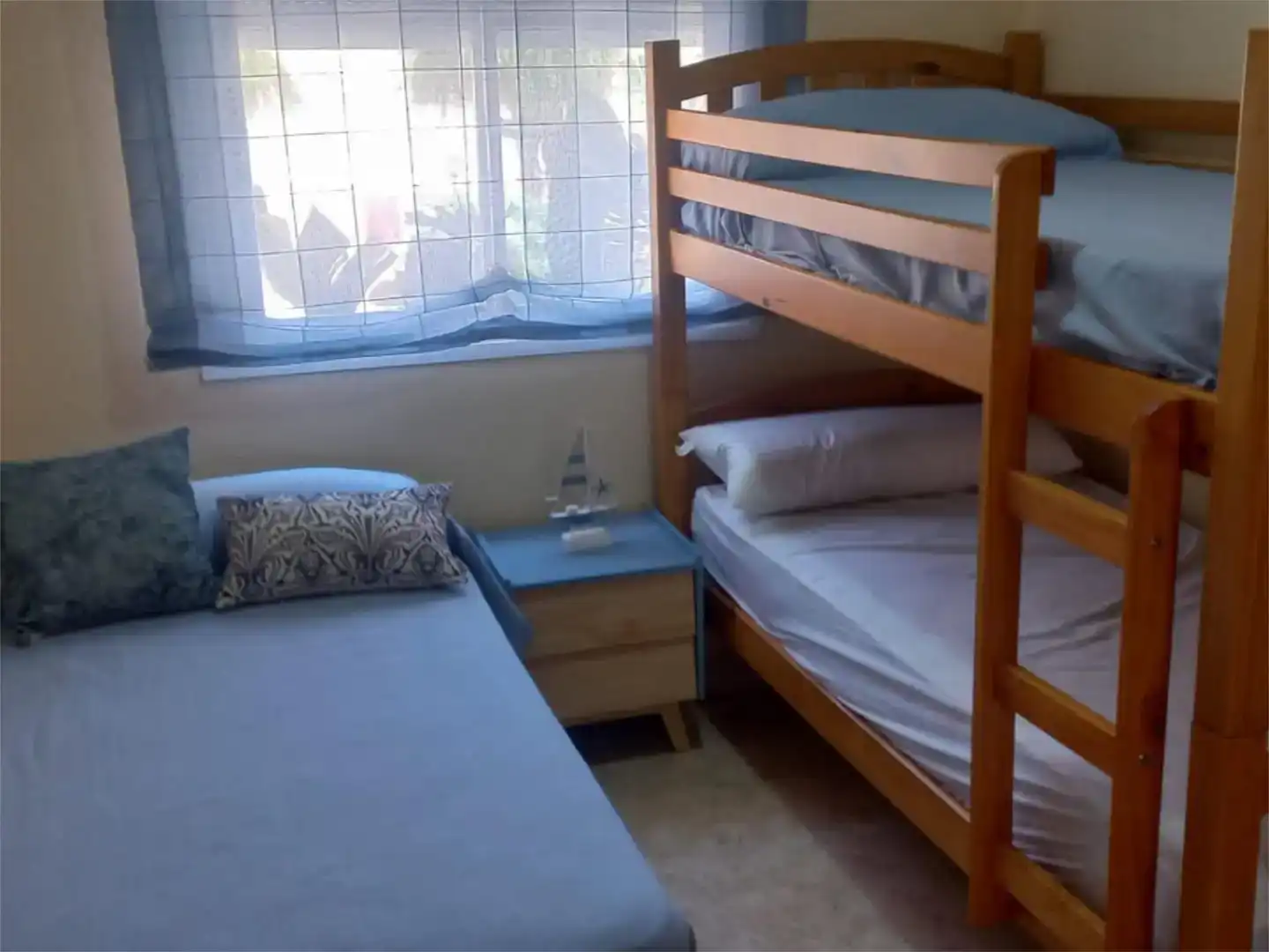 Schlafzimmer von Wohnung zur Miete in Mazarrón mit Klimaanlage, Schwimmbad und Balkon