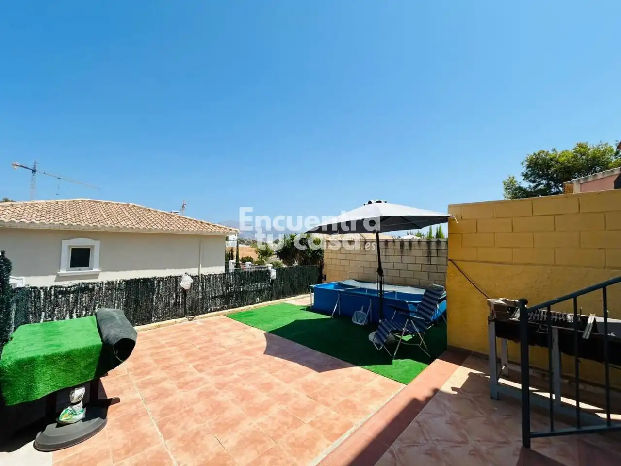 Terrassa de Casa adosada en venda en La Nucia amb Aire condicionat, Calefacció i Jardí privat