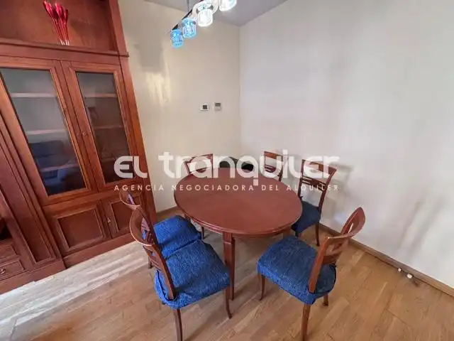 Dining room of Flat for rent in Madrid  with Air Conditioner, Swimming Pool and Furnished